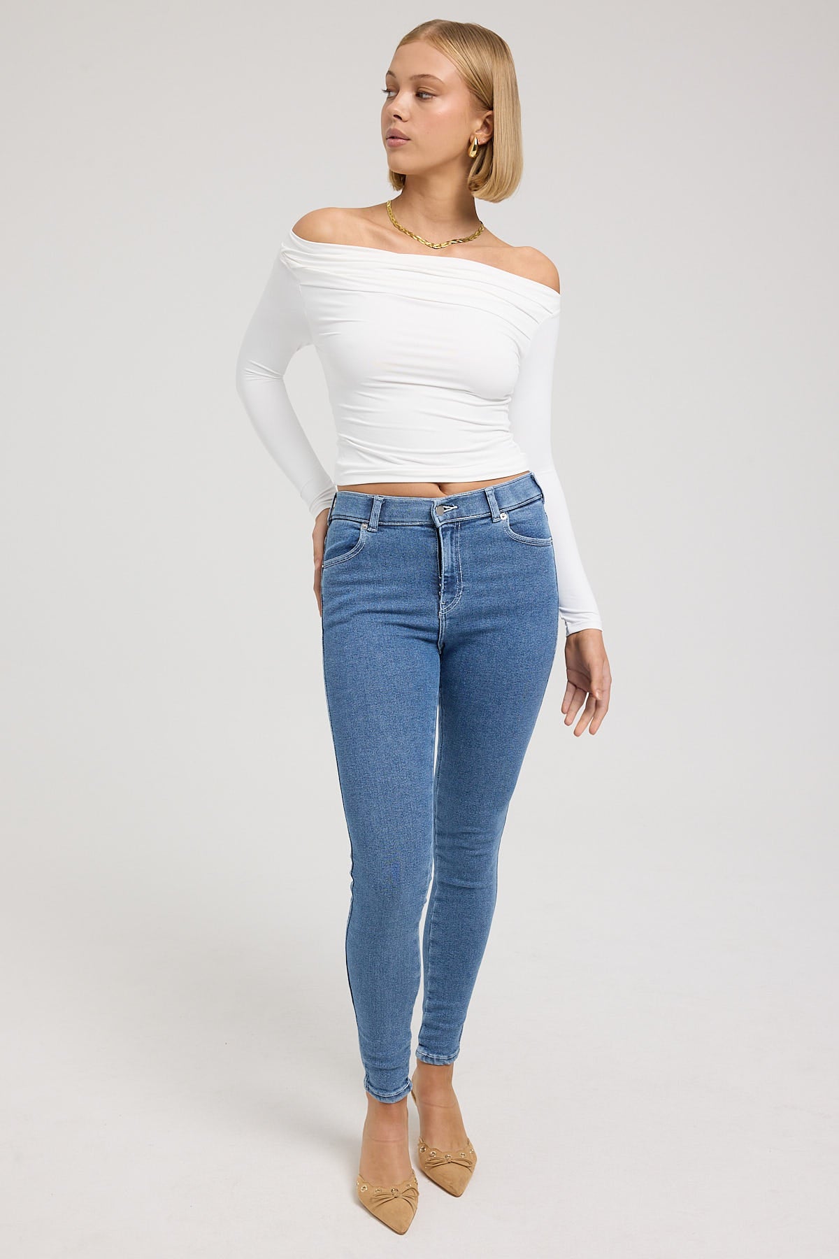 Dr Denim Lexy Skinny Cape Sky Plain