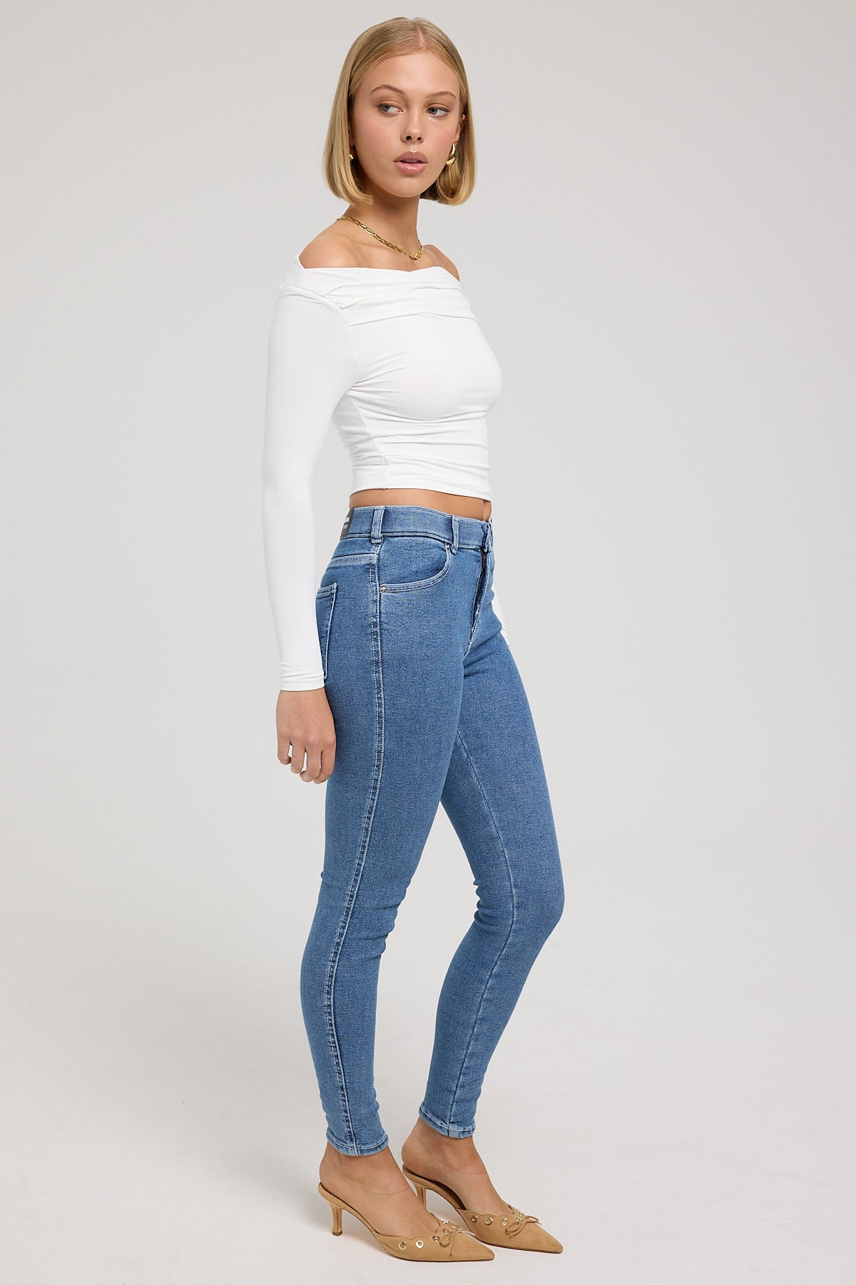 Dr Denim Lexy Skinny Cape Sky Plain