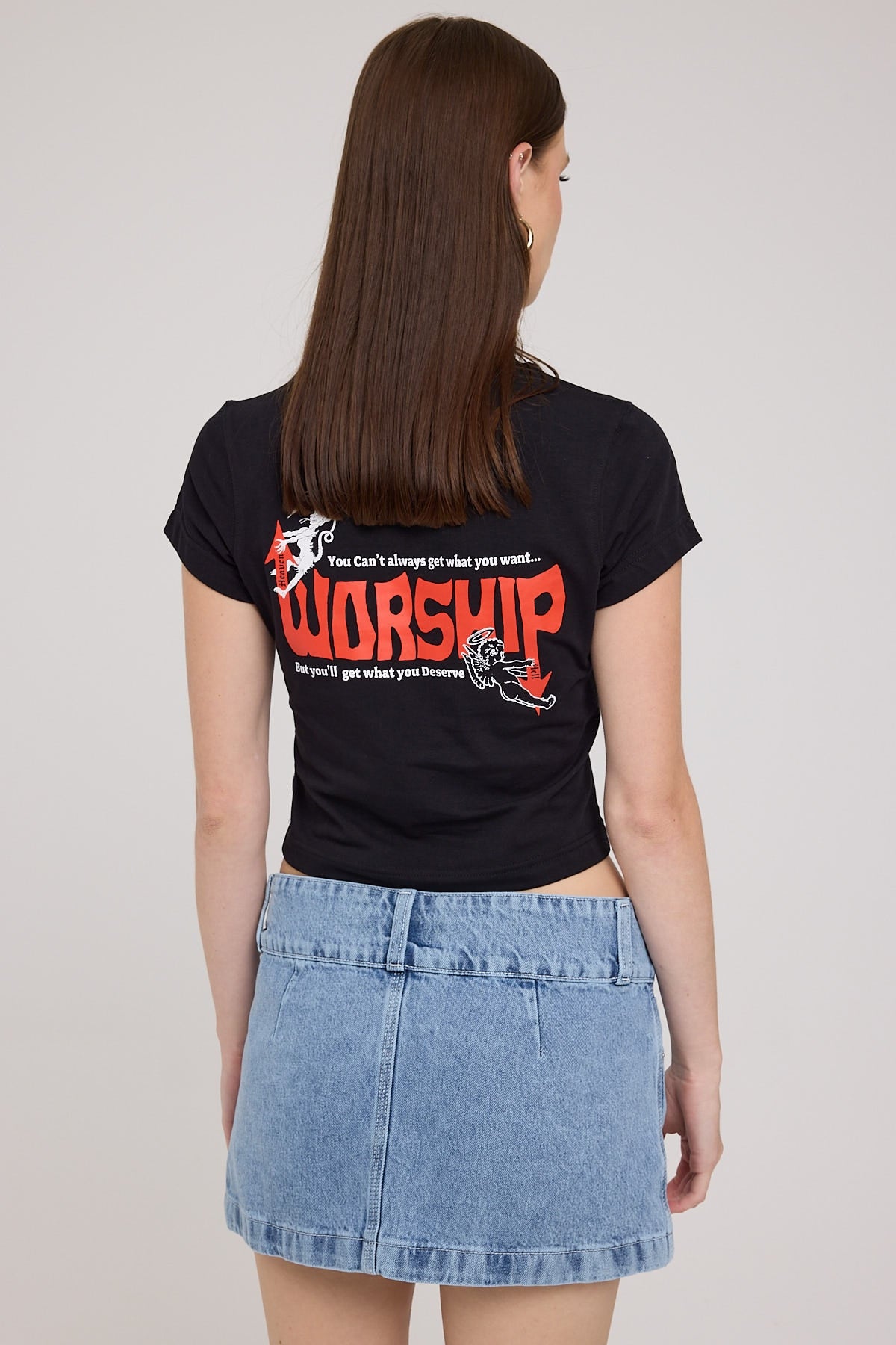 Worship Purgatory Teeny Tee Black