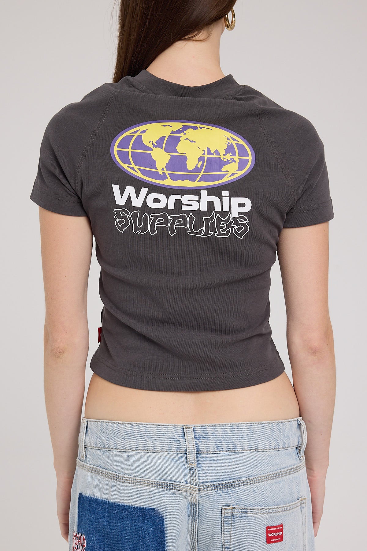 Worship Win Win Slim Raglan Tee Washed Black