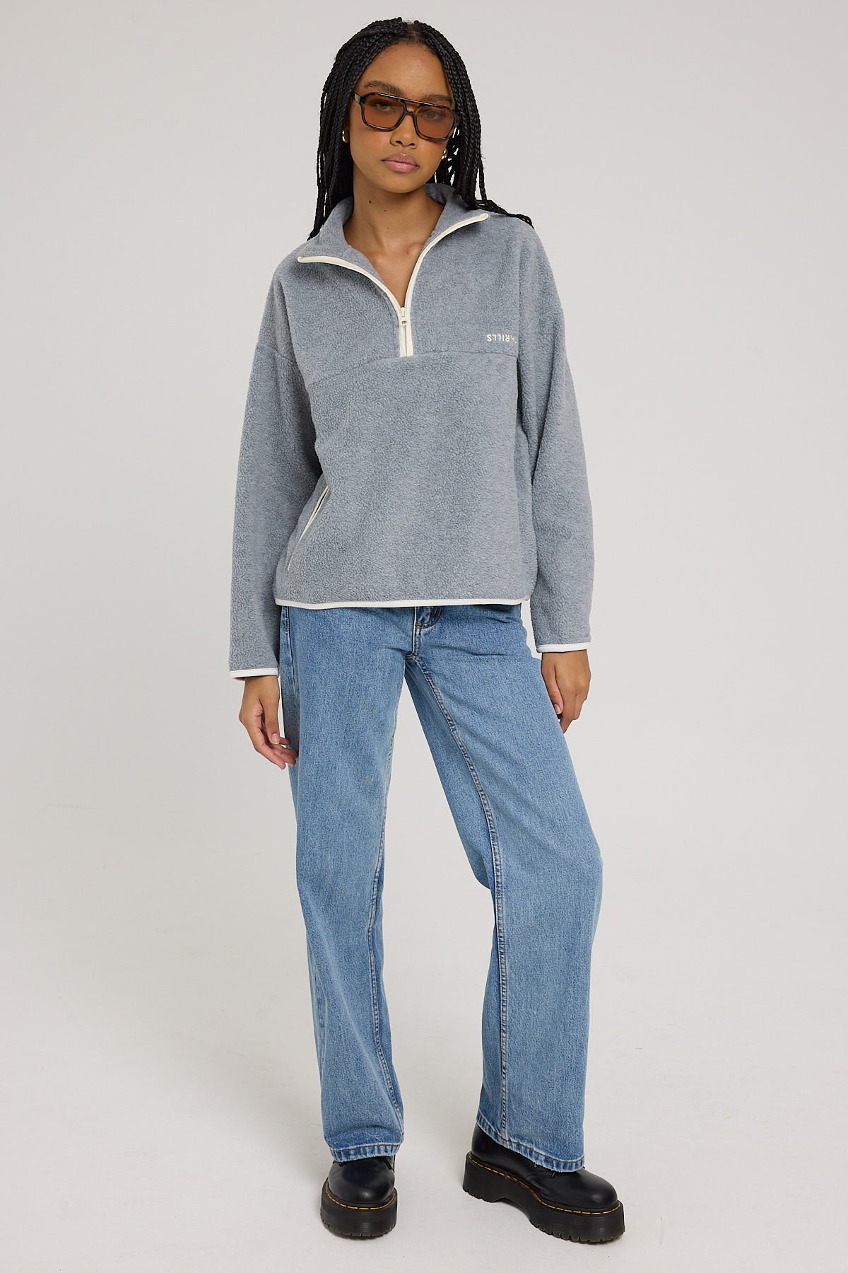 Thrills Minimal Thrills Polar Fleece Grey Marle