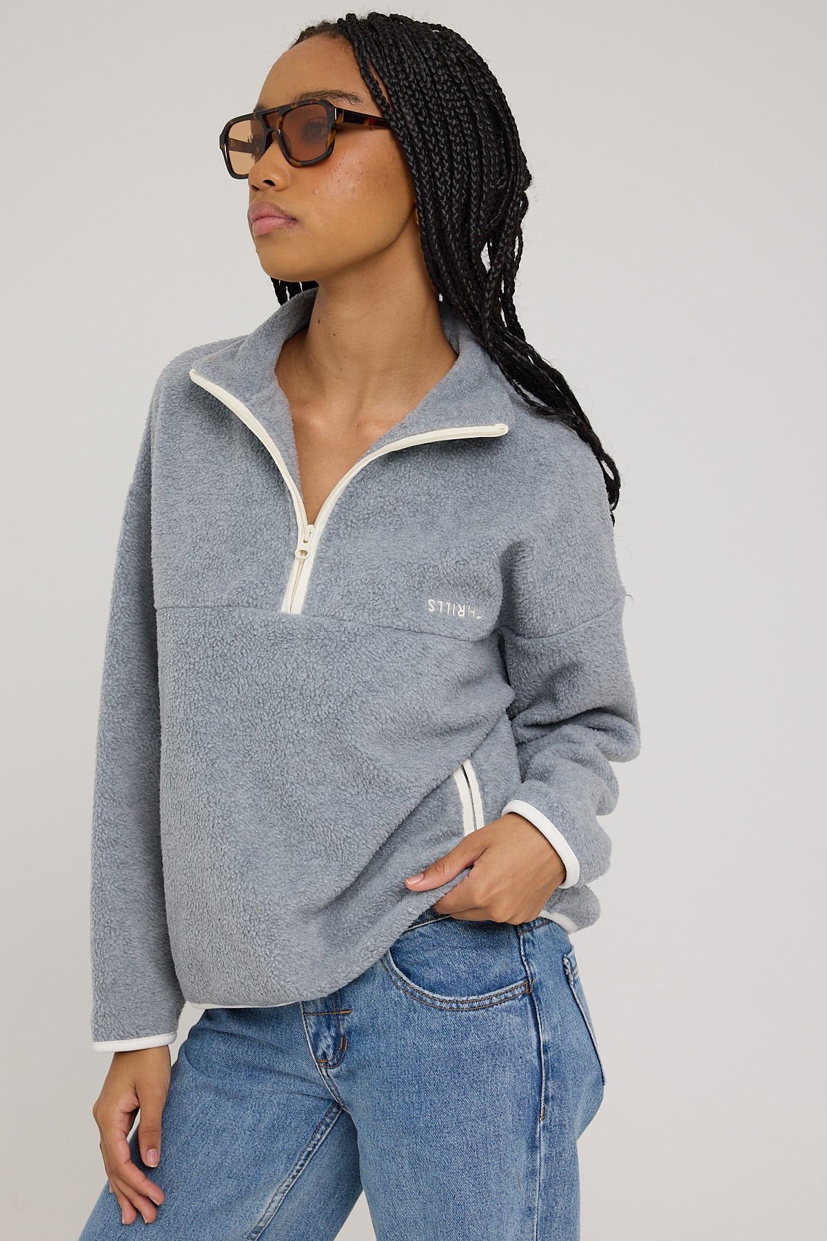 Thrills Minimal Thrills Polar Fleece Grey Marle