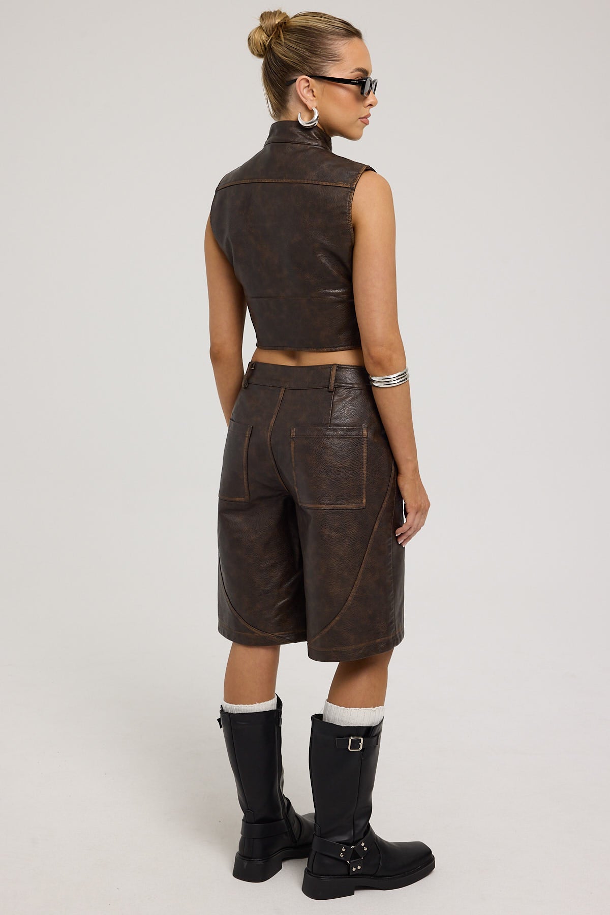 Basic Pleasure Mode Lilith Shorts Brown