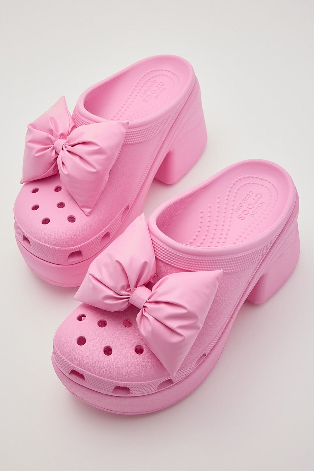 Crocs Puff Bow Siren Clog Pink