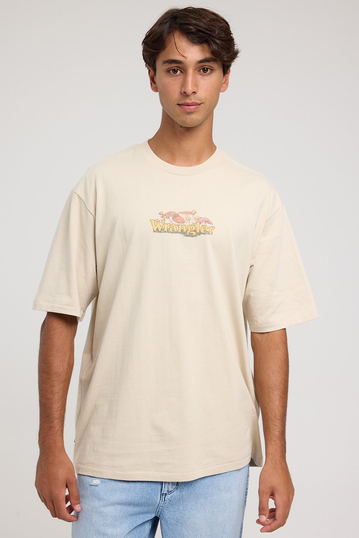 Wrangler Mushroom Slacker Tee Silver Lining