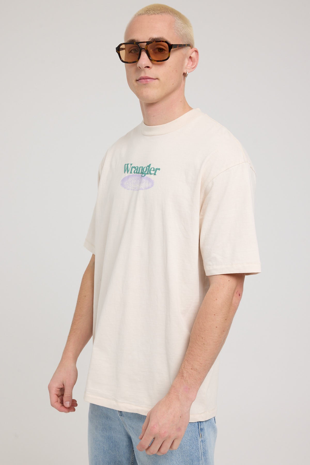 Wrangler Life Line Slacker Tee Ecru