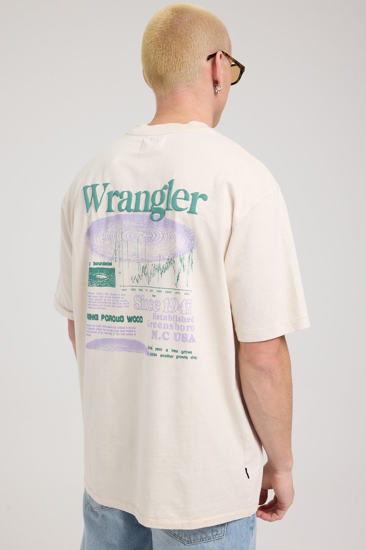 Wrangler Life Line Slacker Tee Ecru