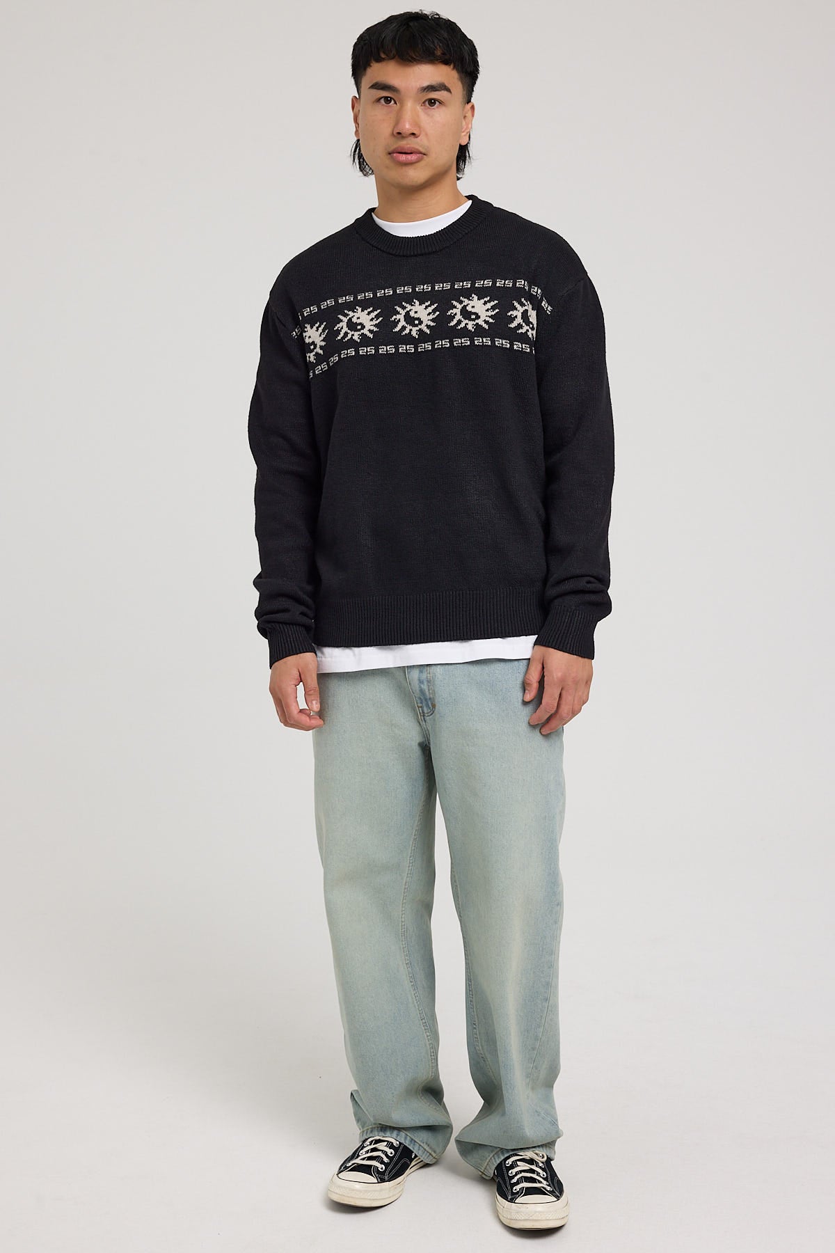 Wrangler Sun Yang Slouch Knit Dark Slate