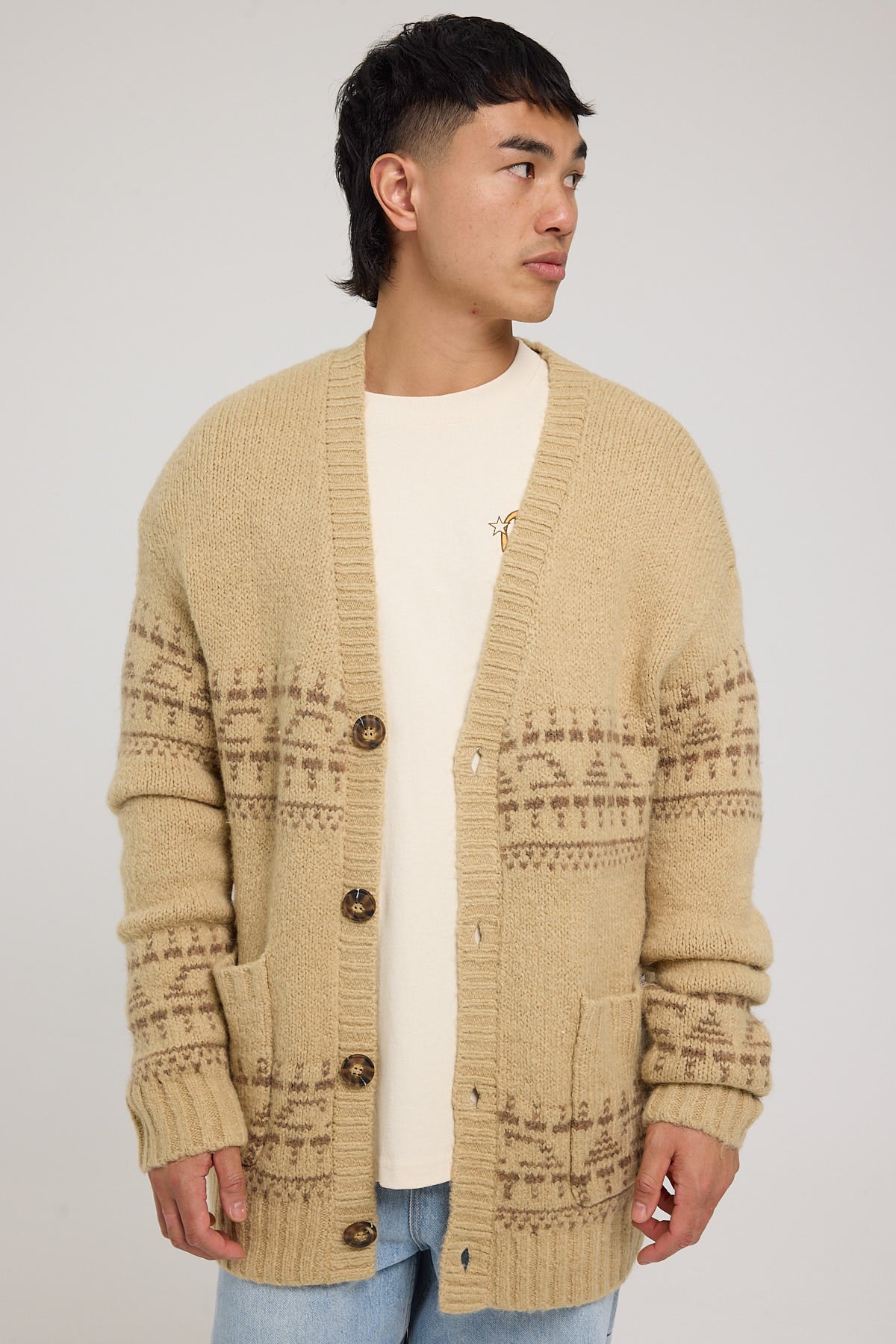 Wrangler Beach Knit Cardigan Sand Dunes