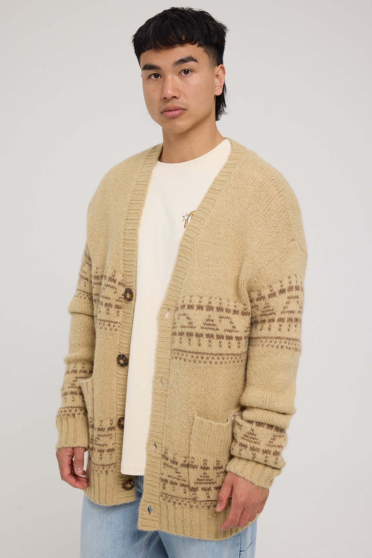 Wrangler Beach Knit Cardigan Sand Dunes