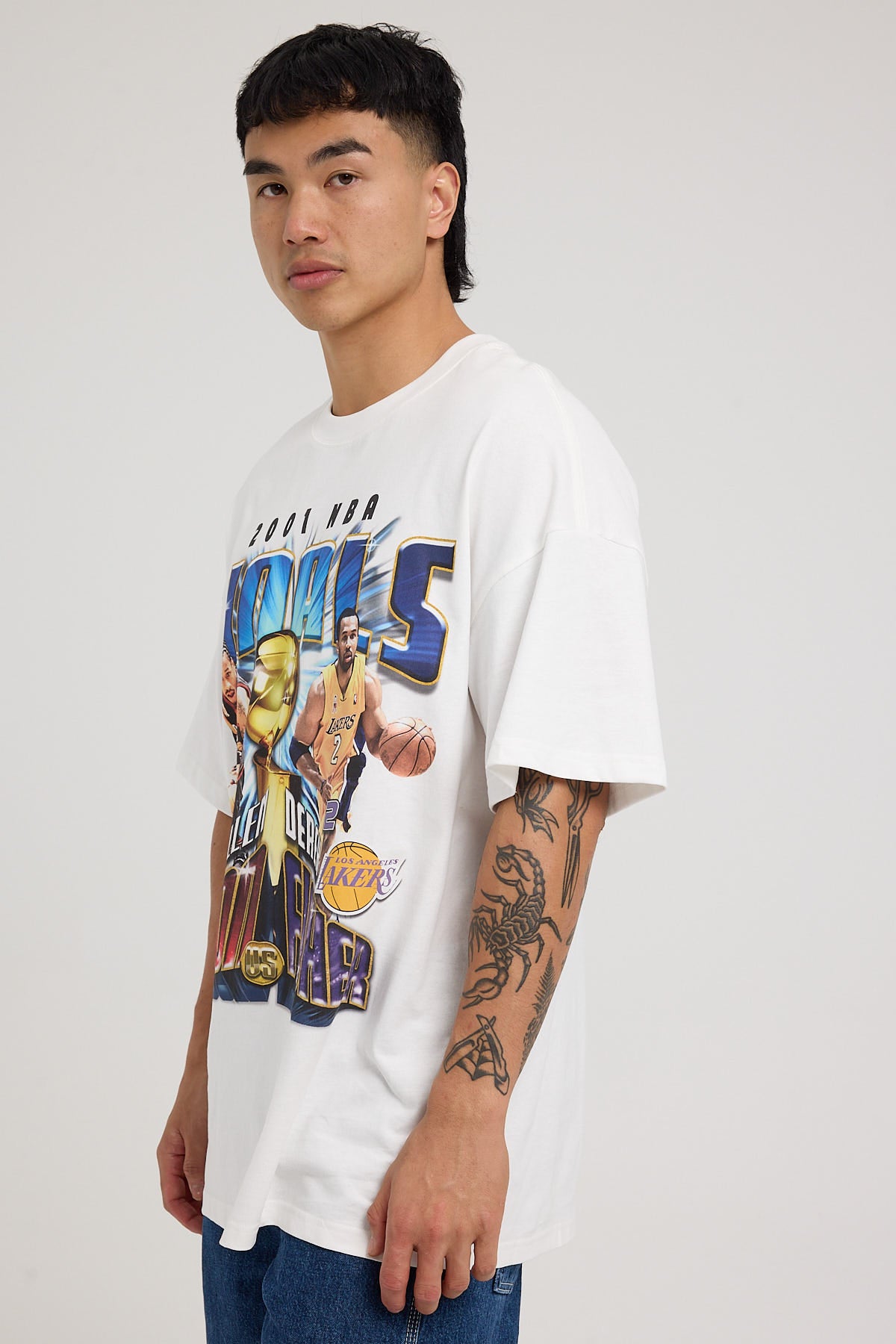 Mitchell & Ness 2001 NBA Finals Tee Vintage White