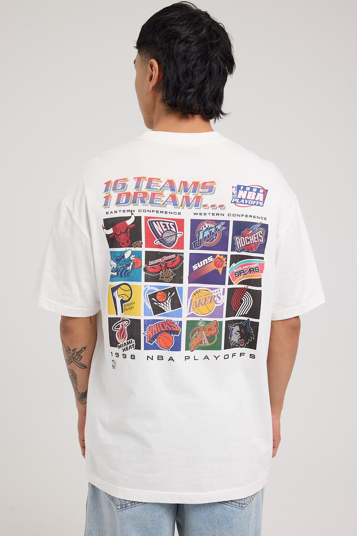 Mitchell & Ness 1998 NBA Finals 1 Dream Tee Vintage White