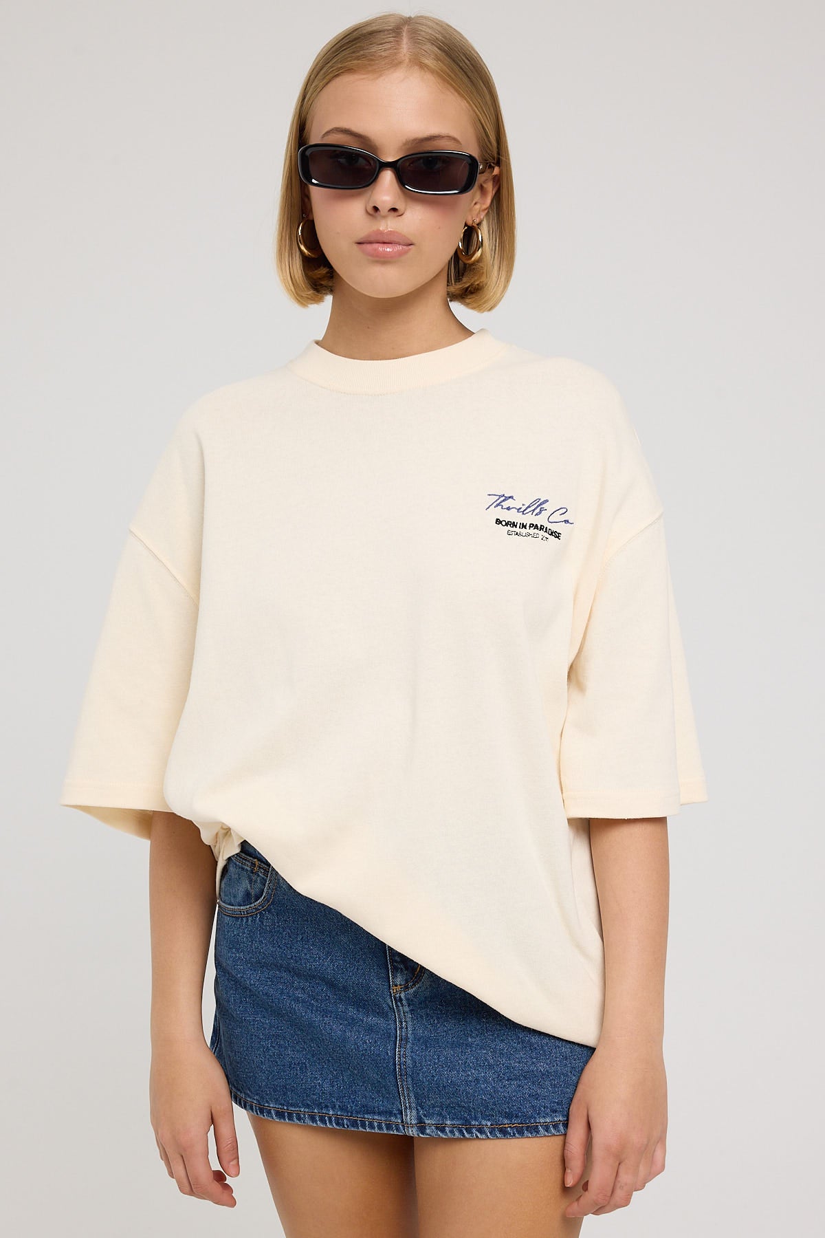 Thrills Signature Oversized Tee Heritage White – Universal Store