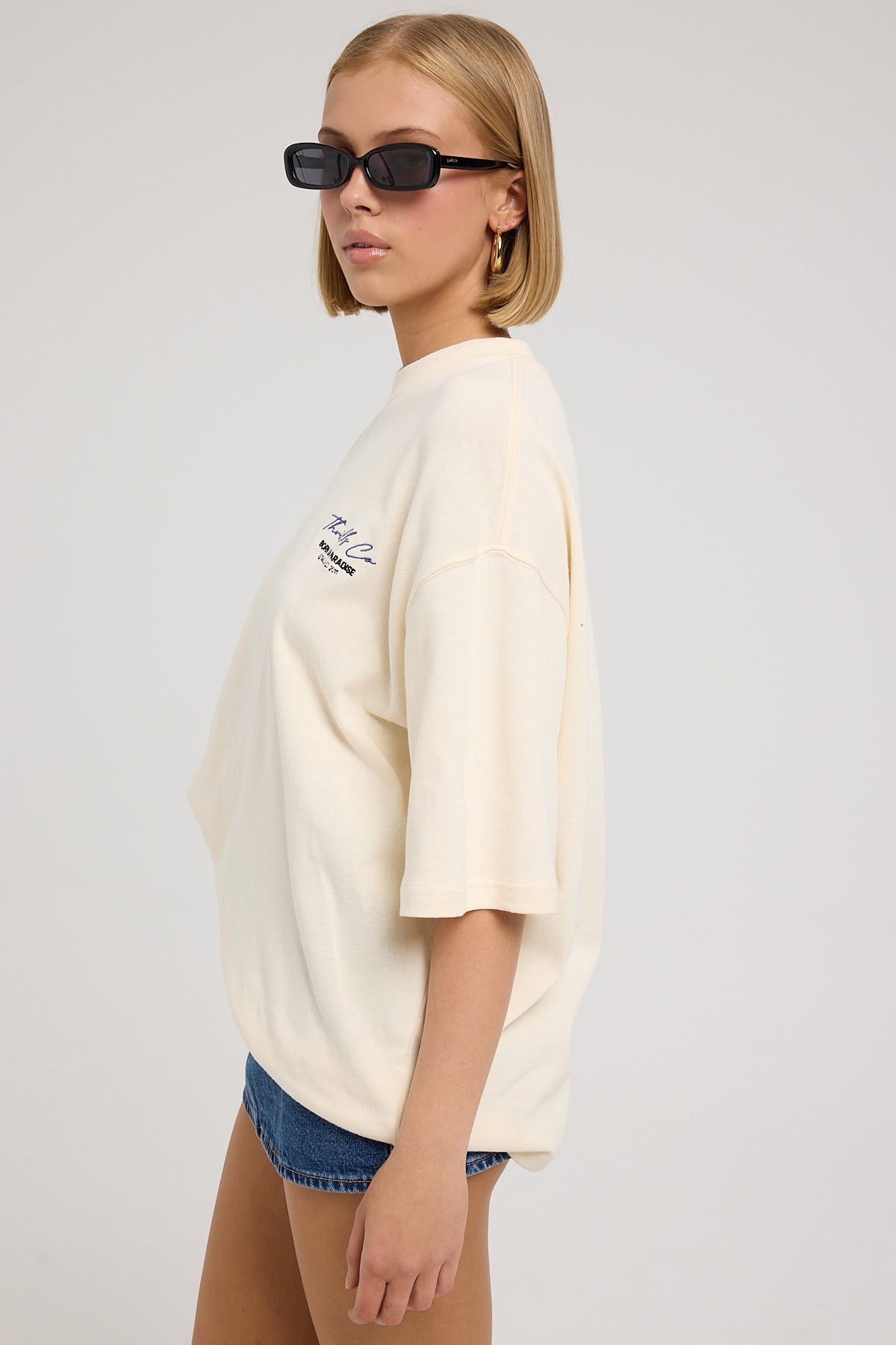 Thrills Signature Oversized Tee Heritage White