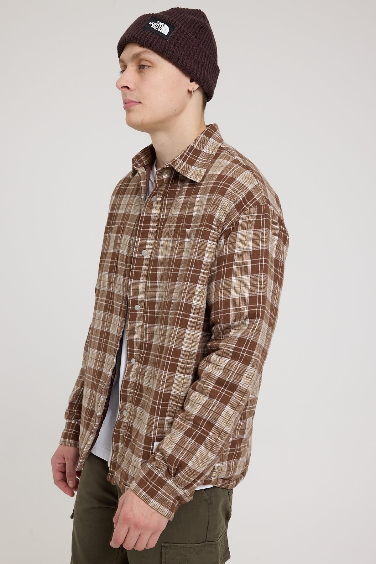 Worship Royale Quilted Shacket Major Brown