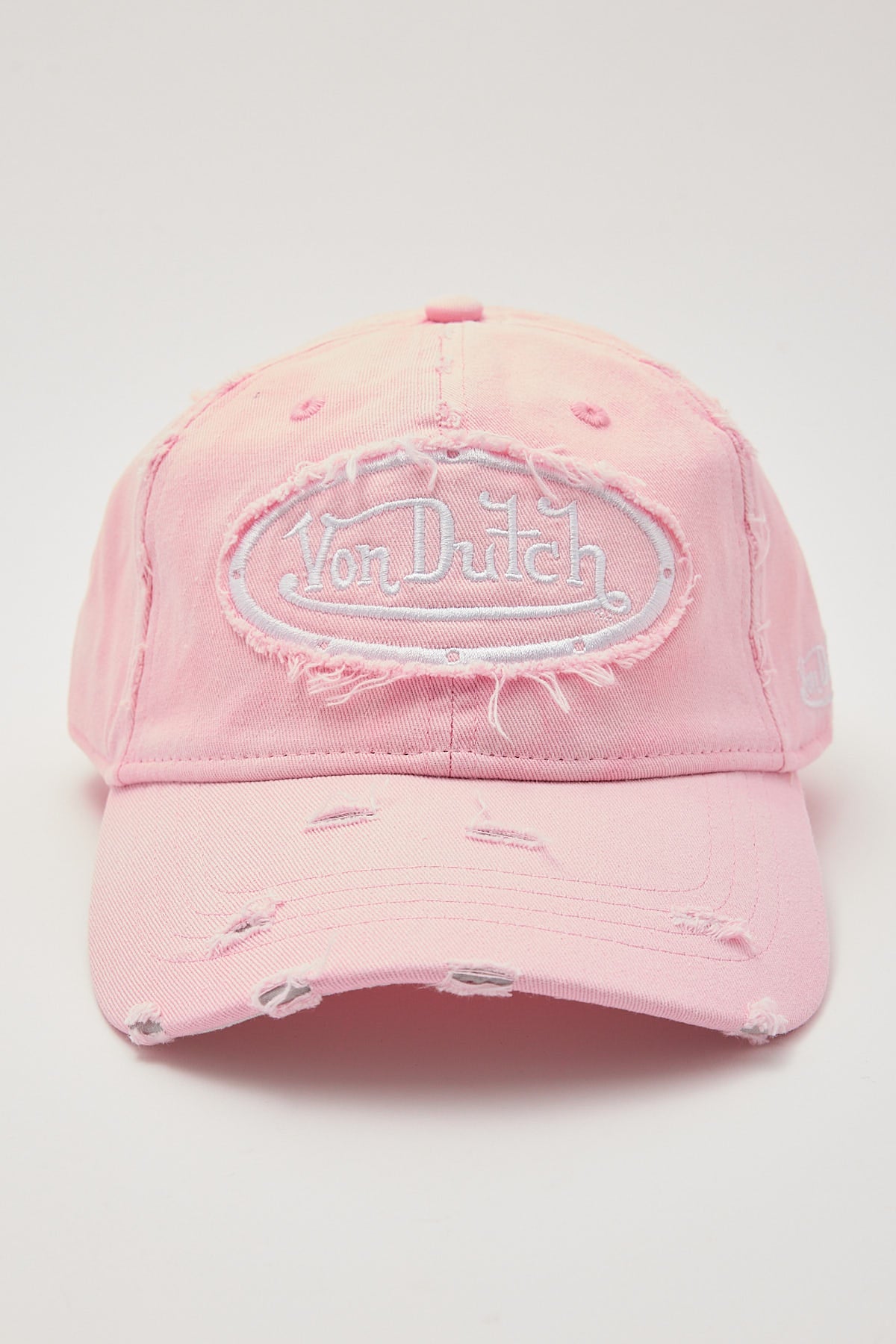 Von Dutch Washed Pink Dad Cap Pink