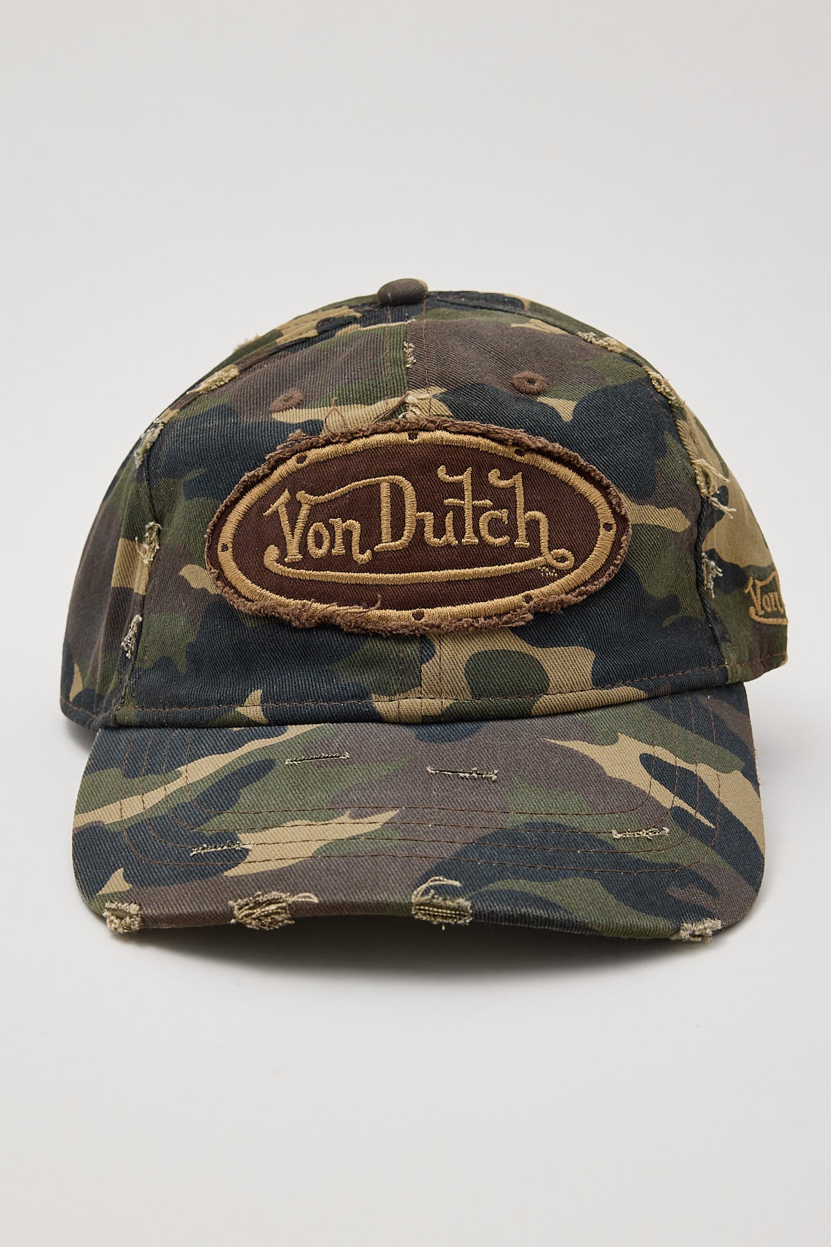 Von Dutch Washed Camo Dad Cap Camo