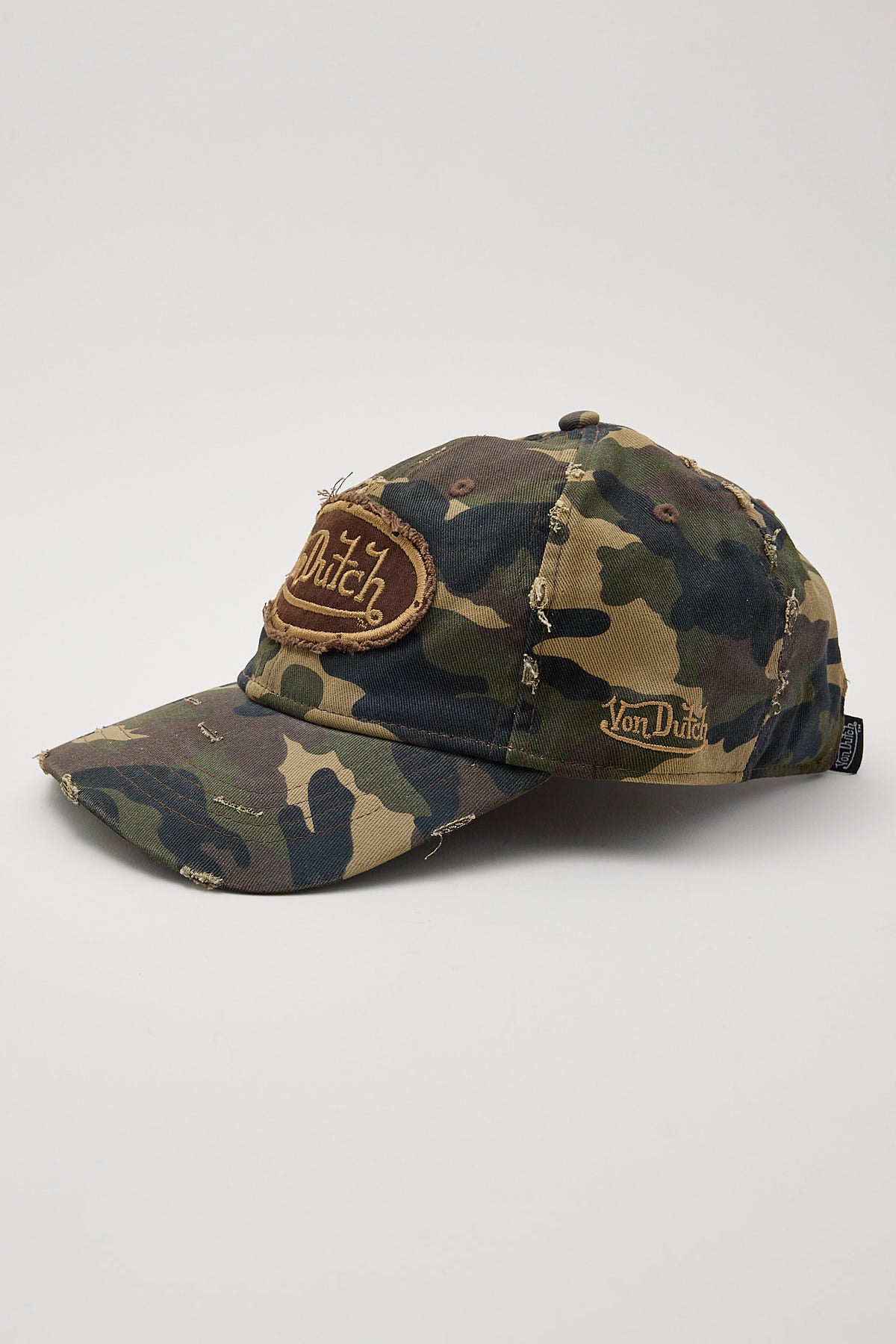 Von Dutch Washed Camo Dad Cap Camo