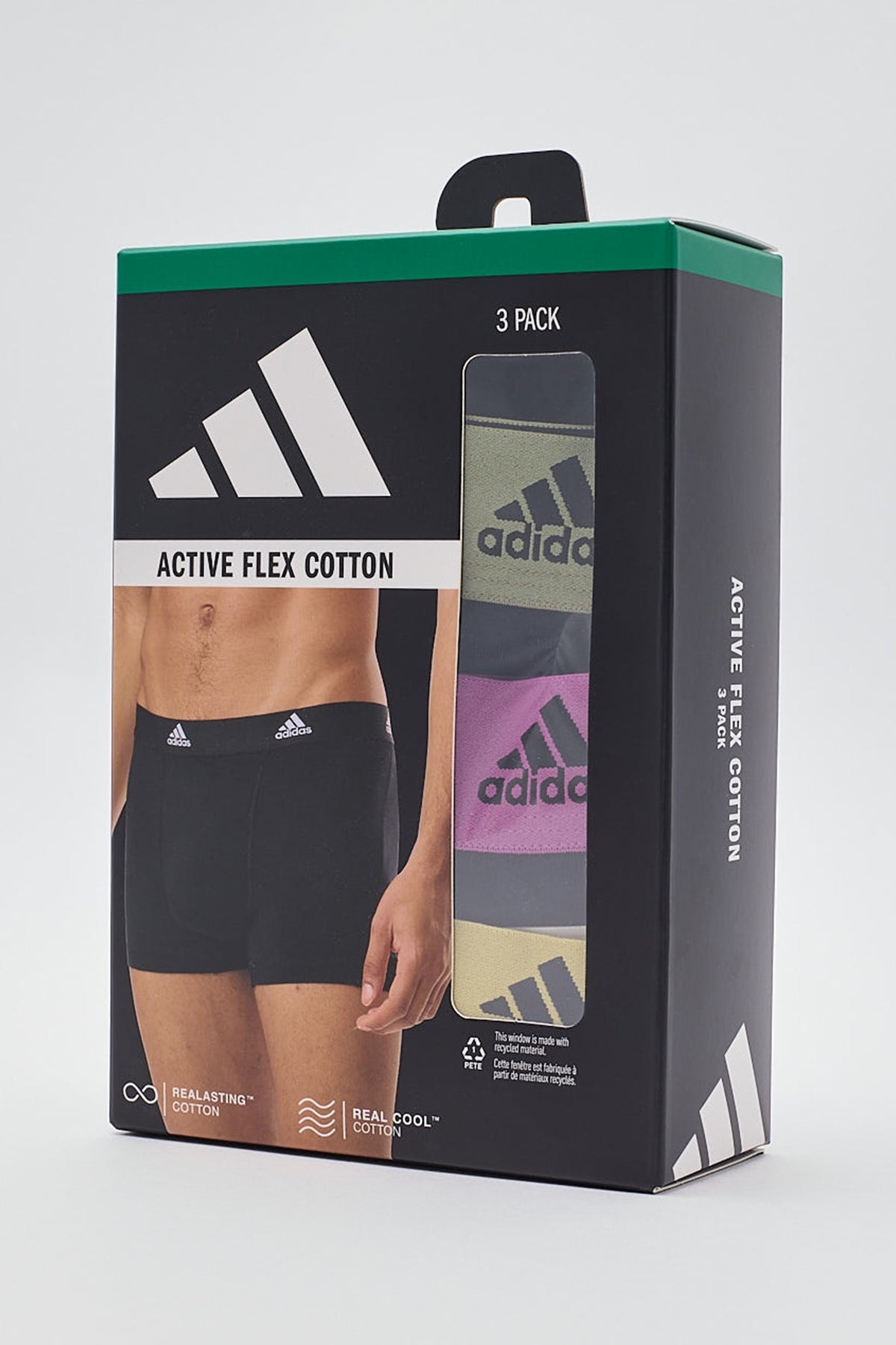 Adidas Active Flex Cotton Trunk 3PK Assorted