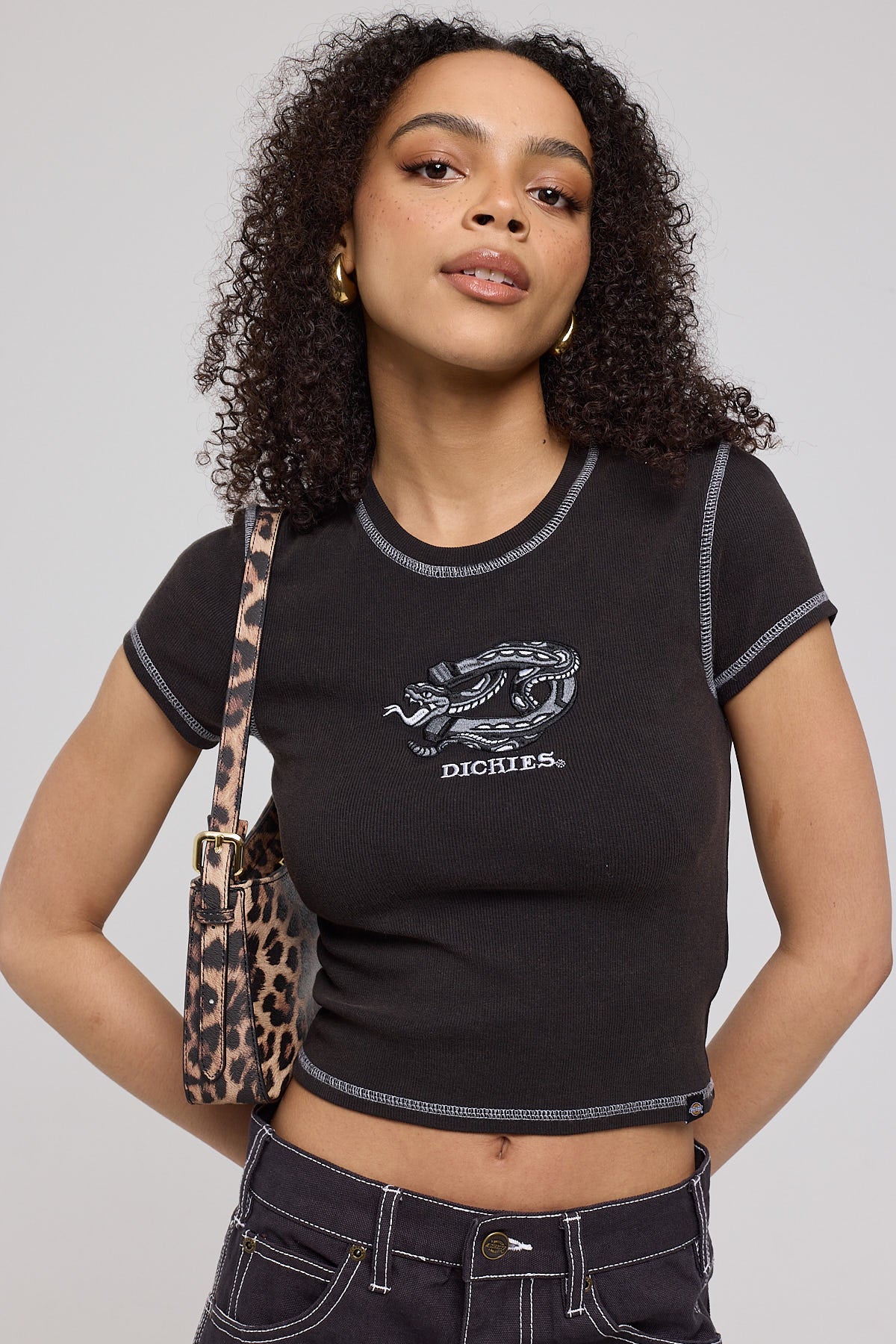 Dickies Rattler Baby Tee Black