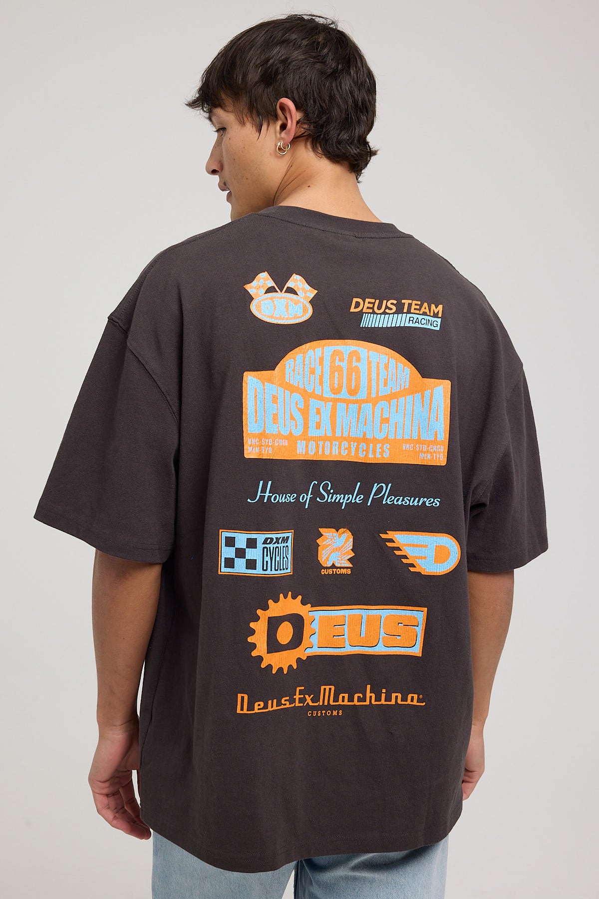 Deus Ex Machina Wood Rat Tee Anthracite