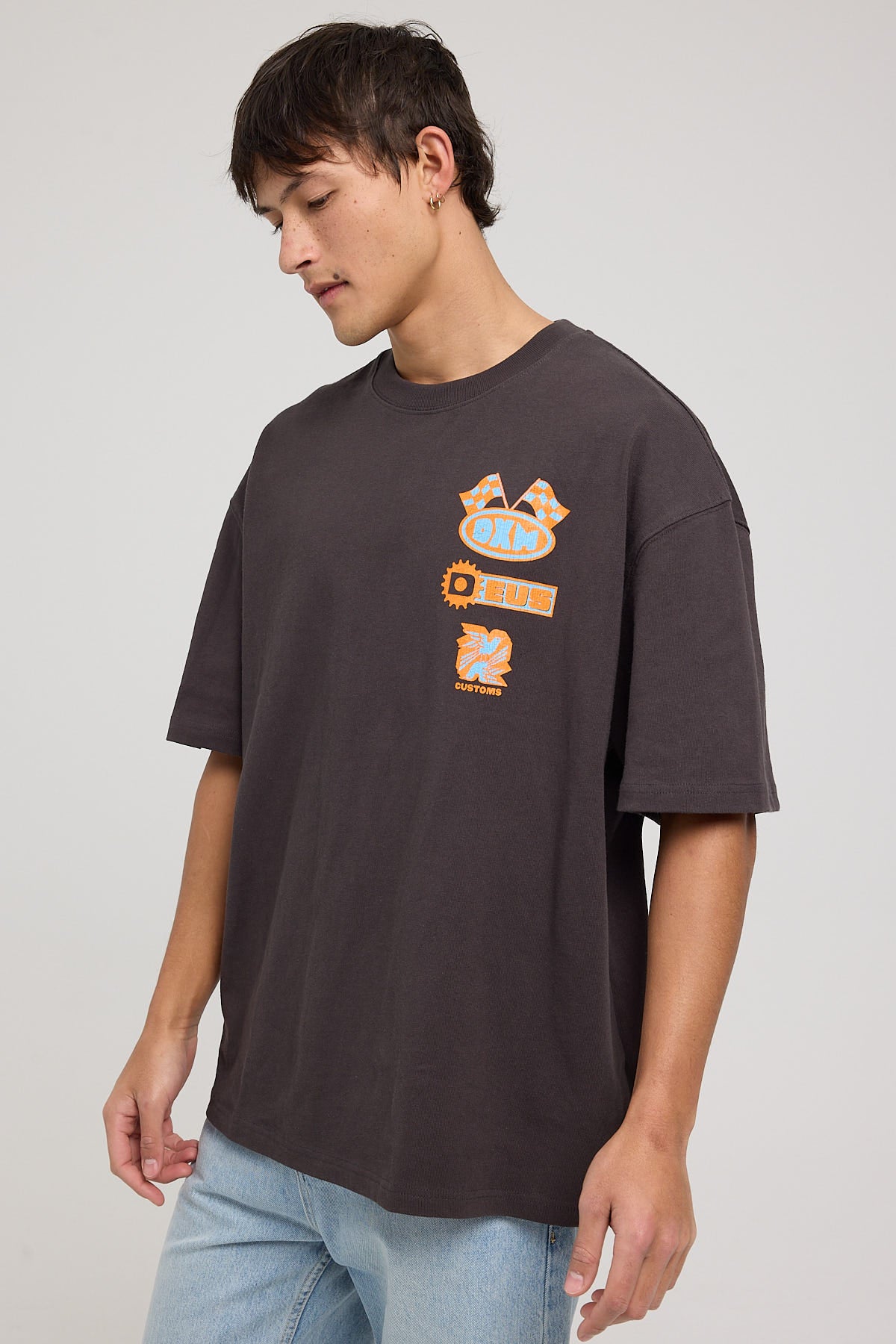 Deus Ex Machina Wood Rat Tee Anthracite