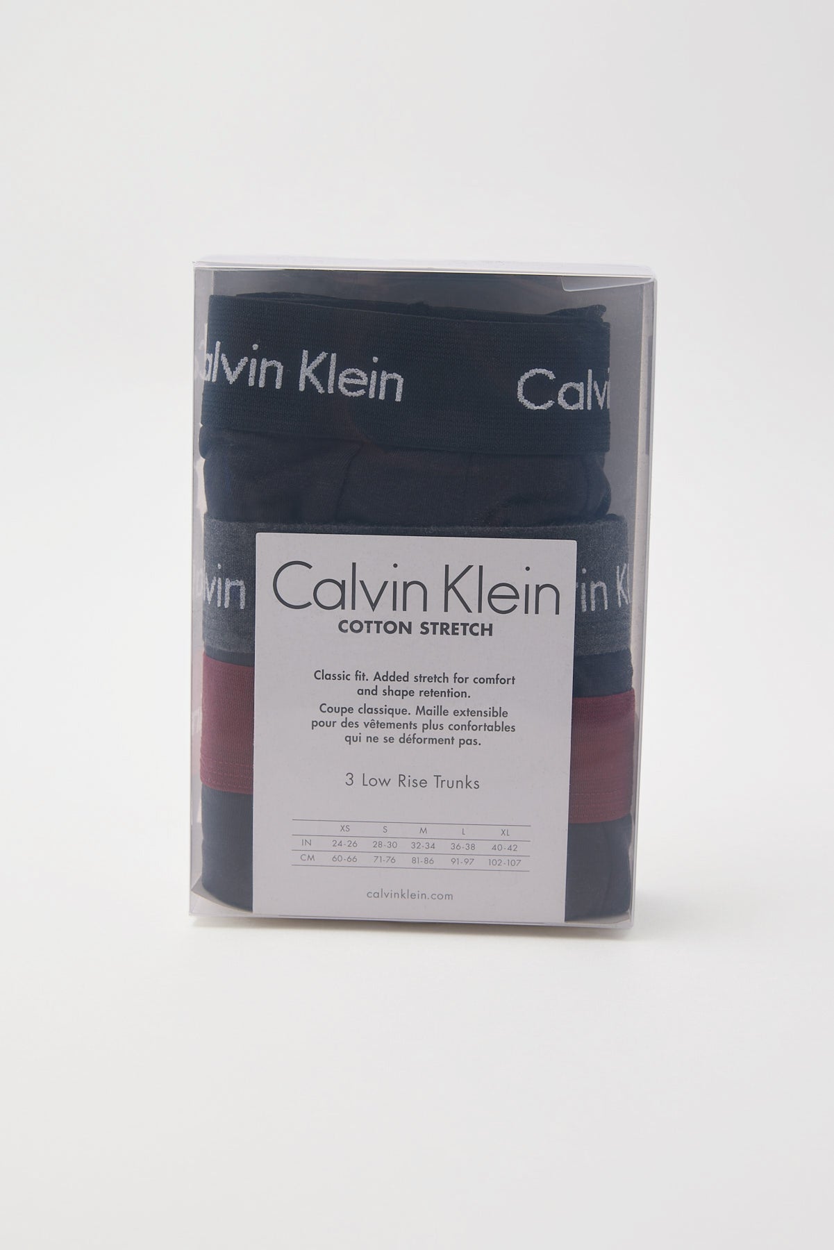 Calvin Klein Cotton Stretch Low Rise Trunk 5pk Black Assorted