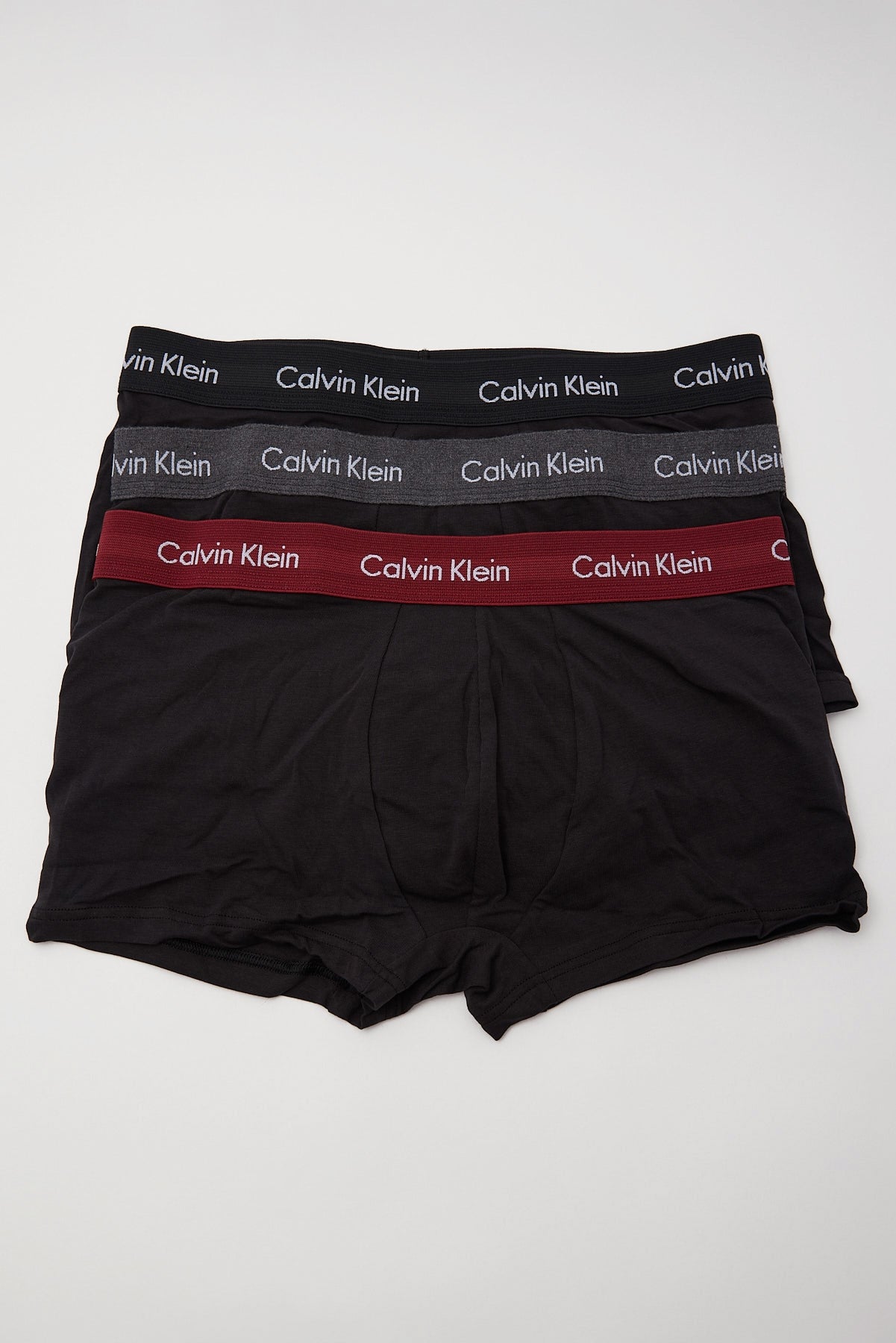 Calvin Klein Cotton Stretch Low Rise Trunk 5pk Black Assorted