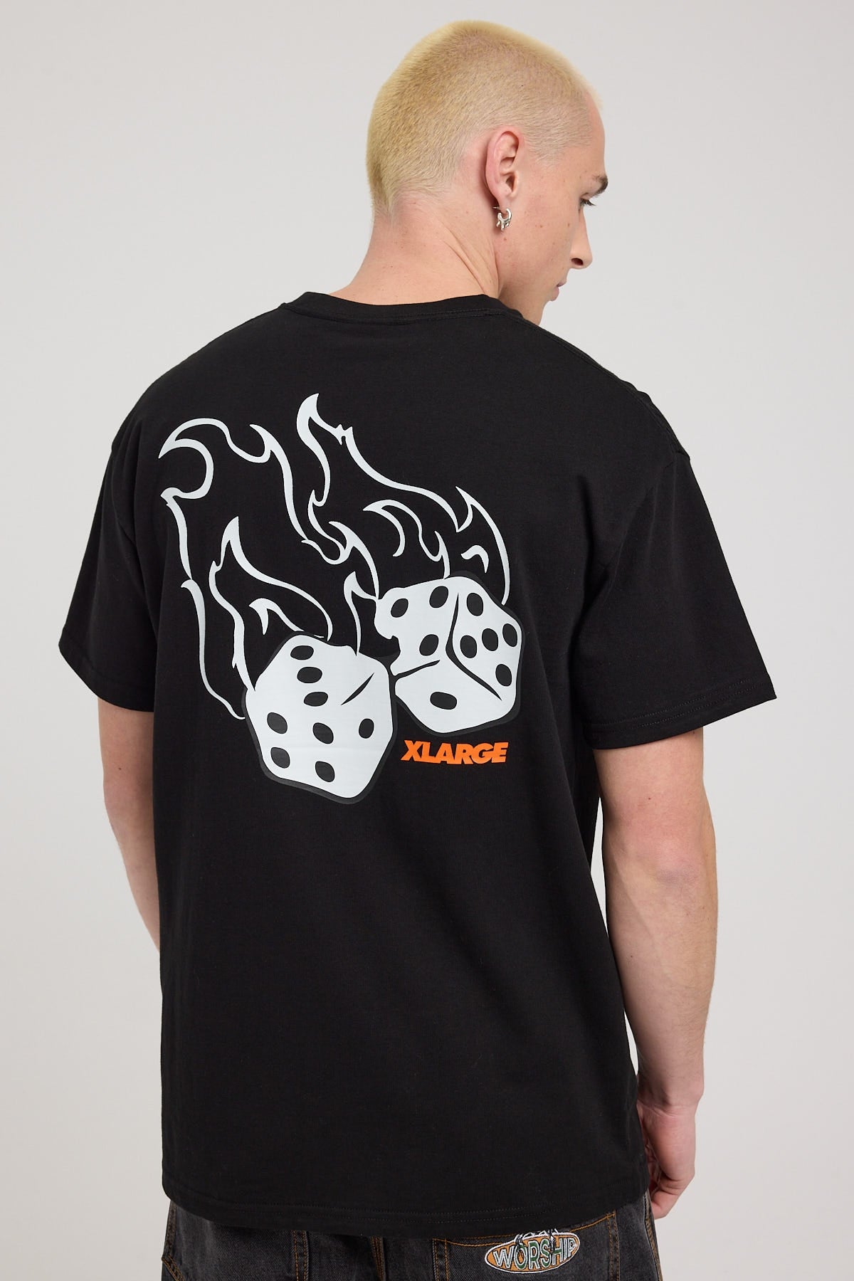 Xlarge Fire Dice SS Tee Black