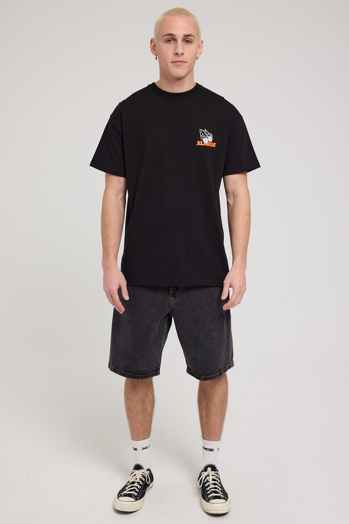 Xlarge Fire Dice SS Tee Black