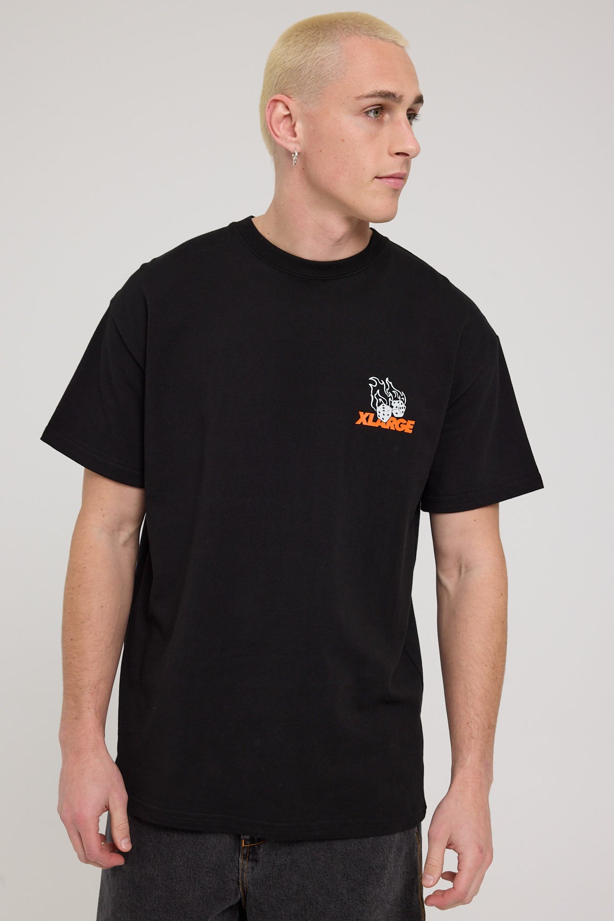 Xlarge Fire Dice SS Tee Black