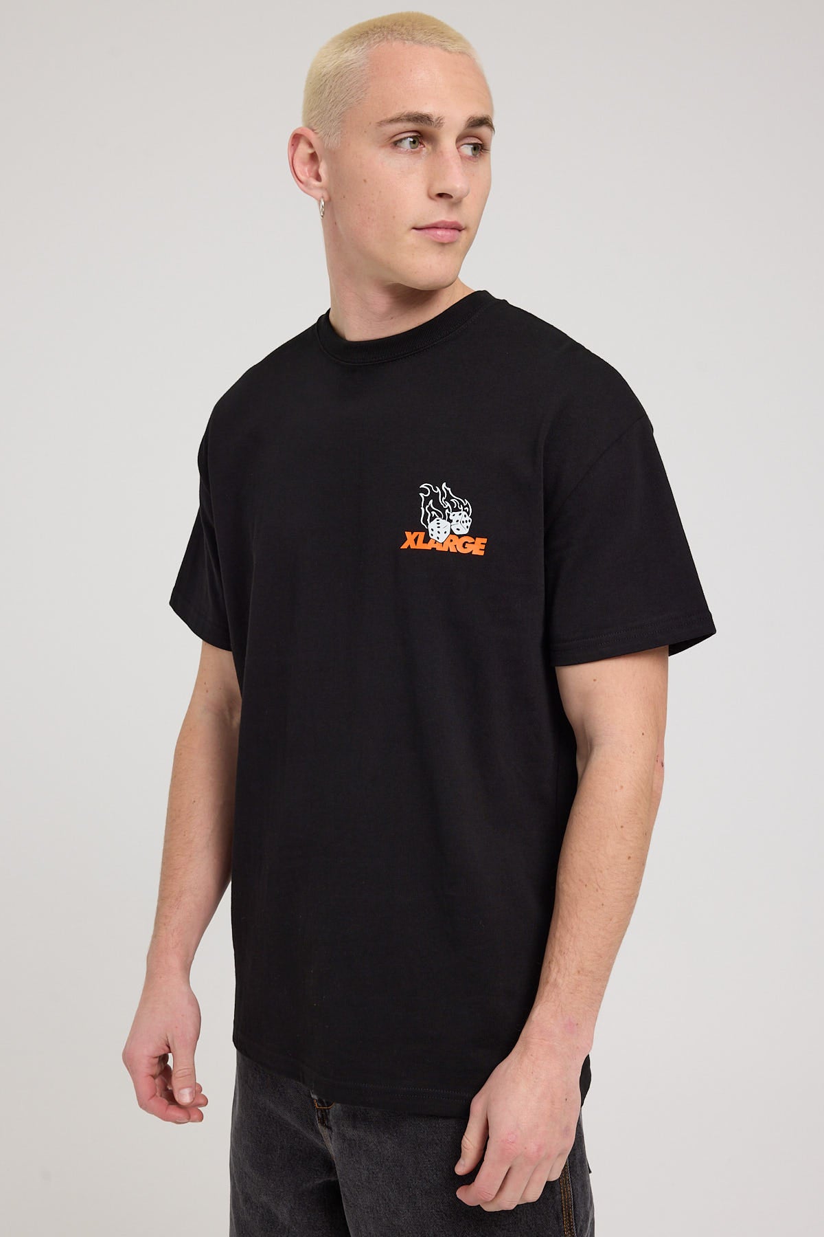 Xlarge Fire Dice SS Tee Black