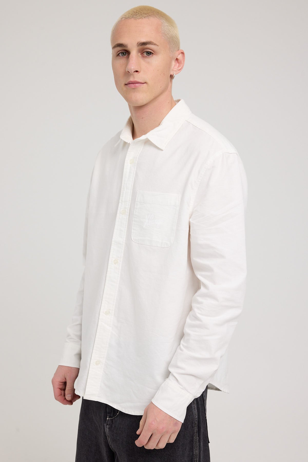 Xlarge Script Oxford LS Shirt White Oxford