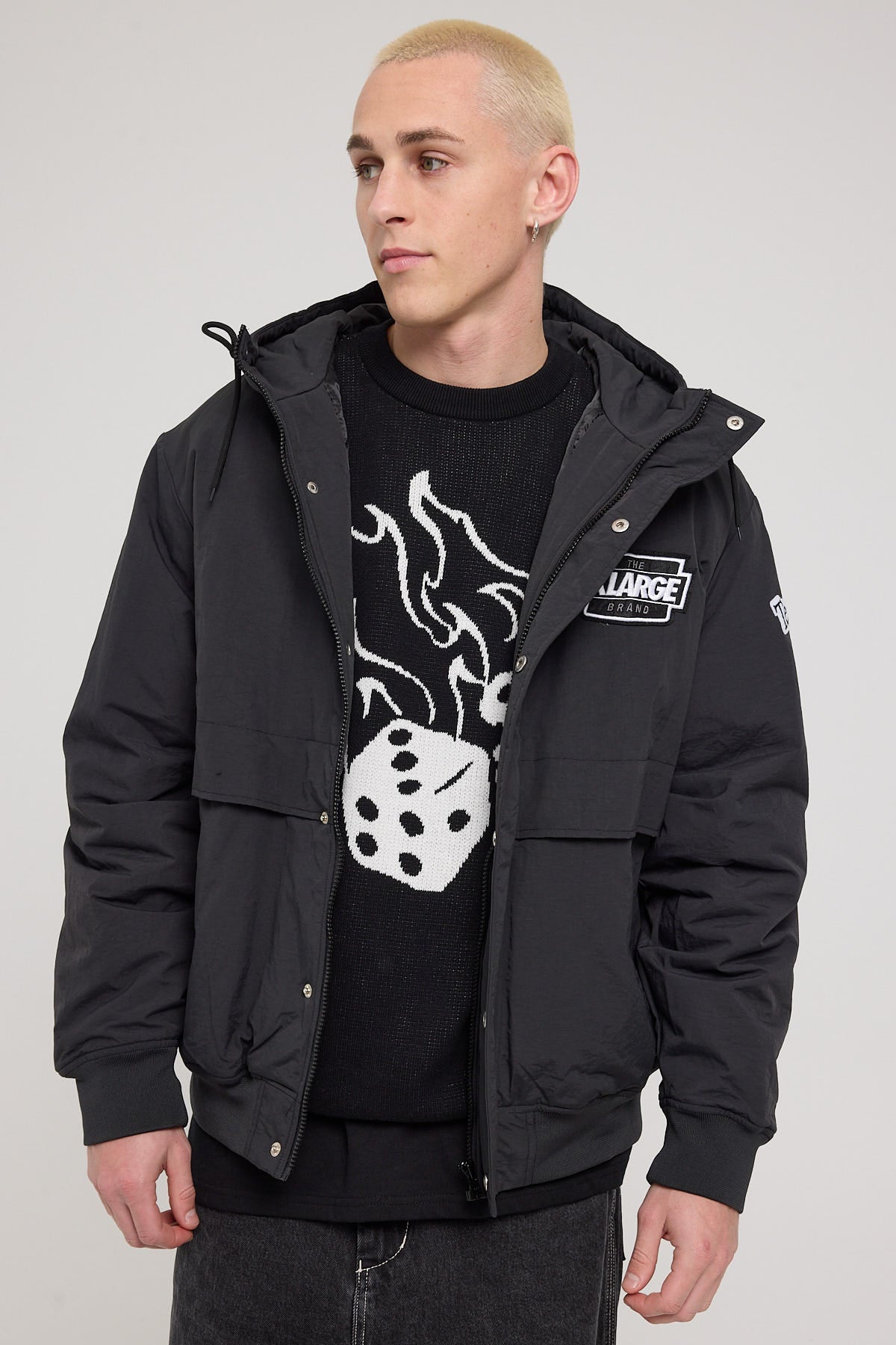 Xlarge Team Nylon Puffer Jacket Black