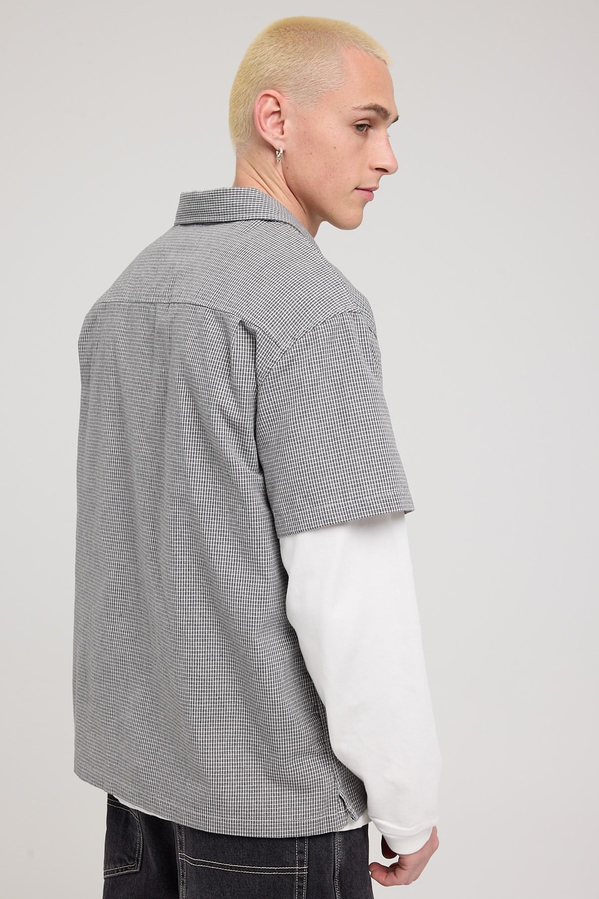 Xlarge Easy Plaid SS Shirt Grey