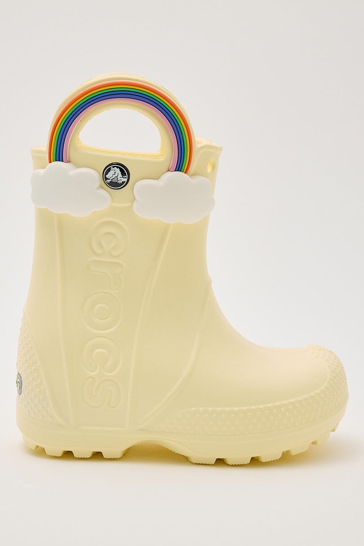 Crocs Handle It Rainbow Boot Buttercream