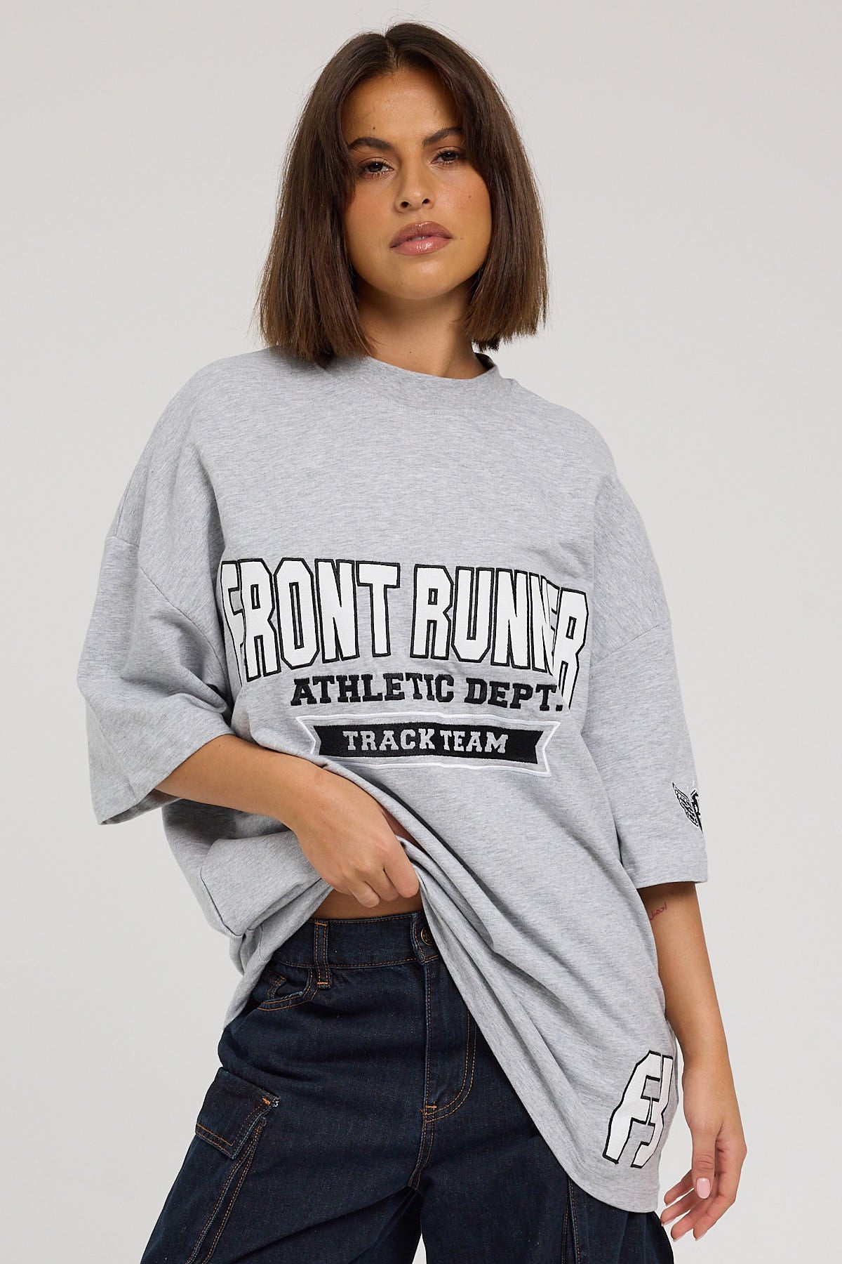 Front Runner Athletic Department Tee Grey Marle