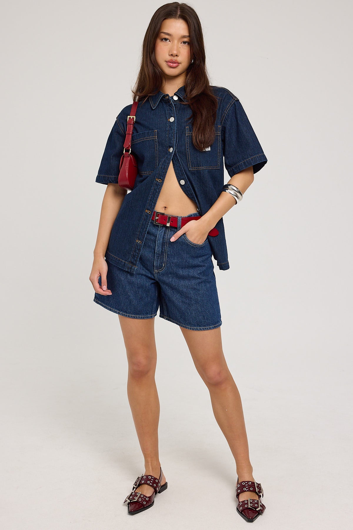 Lee Lee x Gabi Sullivan Signature Mid Relaxed Short Essential Rinse