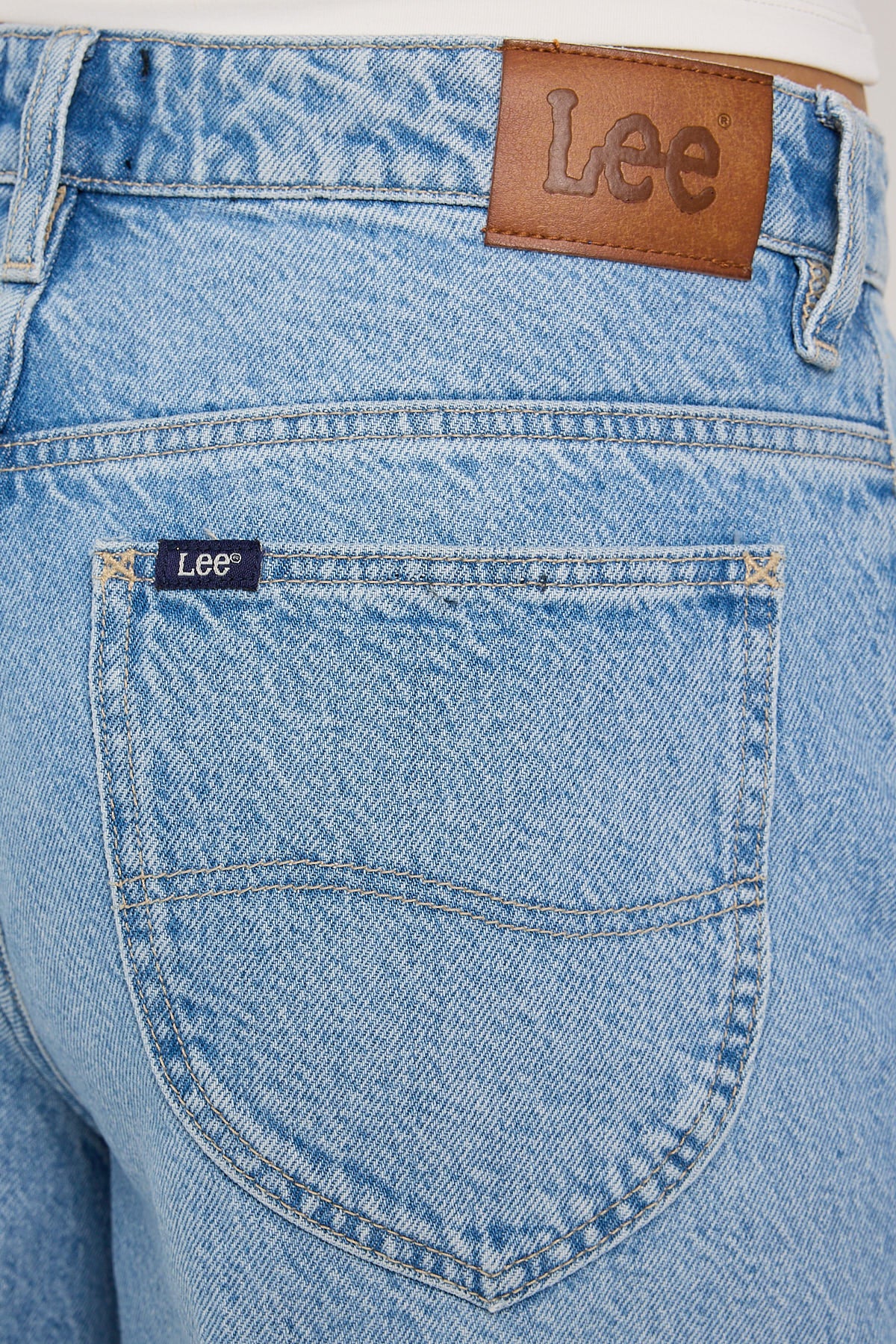 Lee Low Slouch Jort Crystal Blue