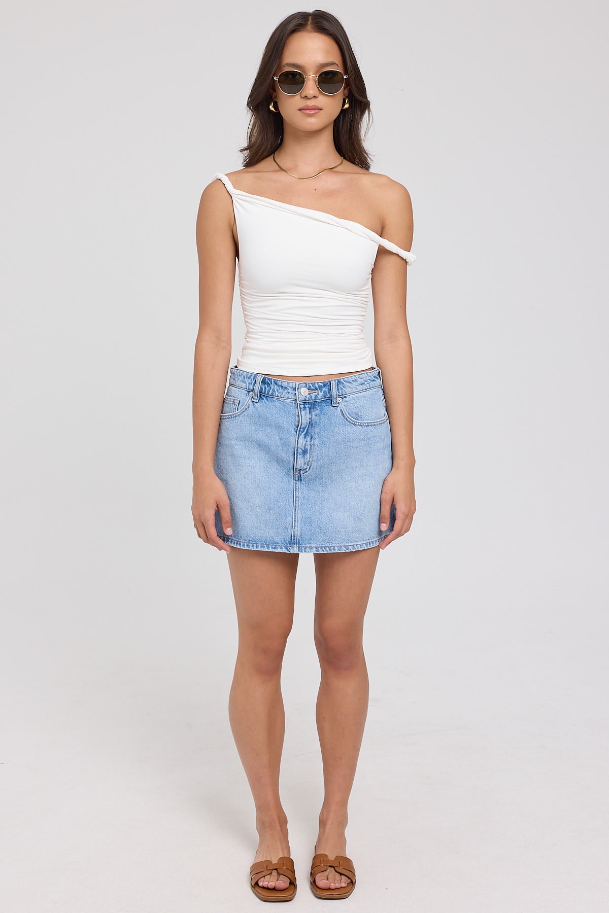 Lee Relaxed Mini Skirt Diamond Blue