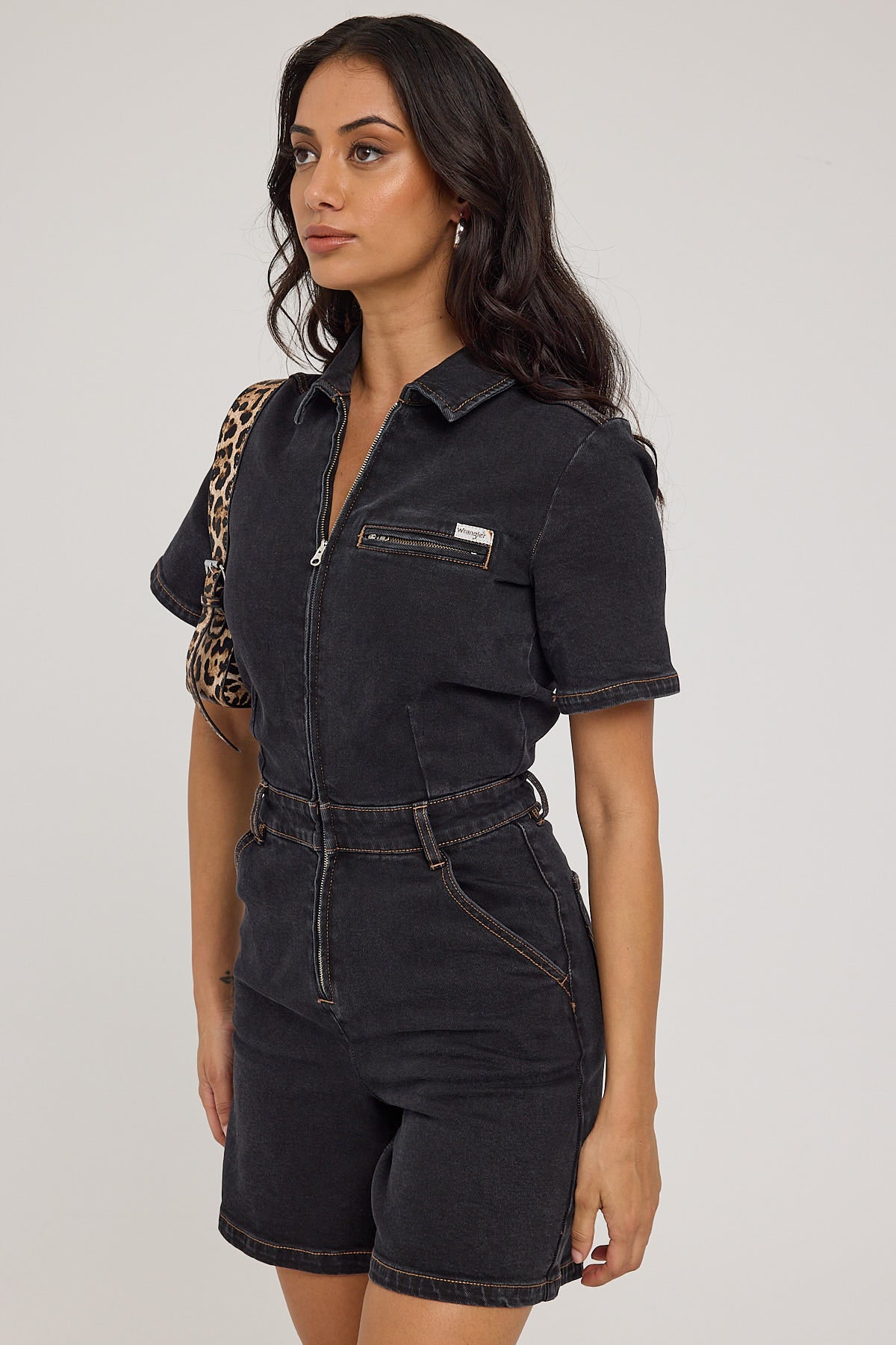 Wrangler Breakout Carpenter Romper Universal Black