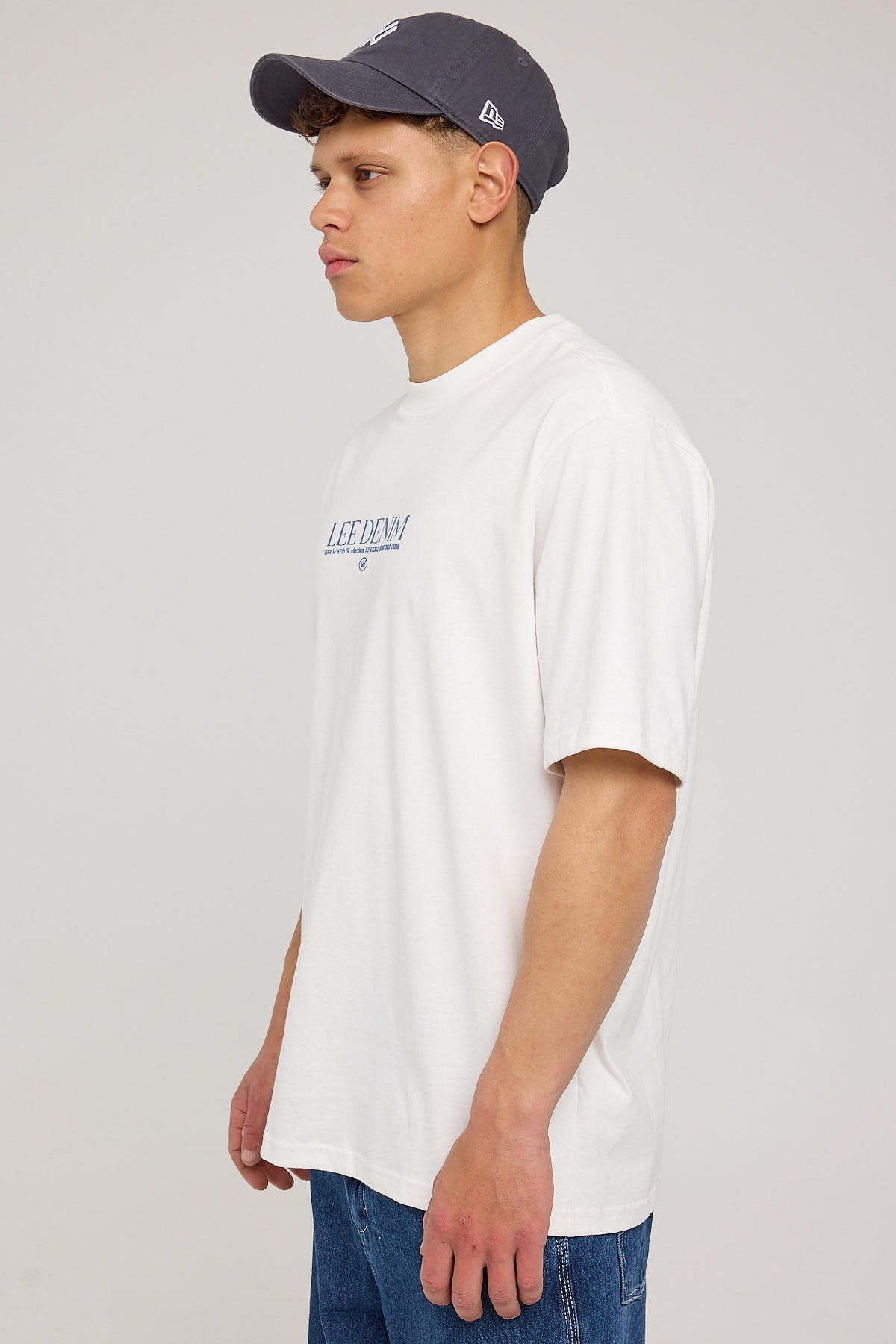 Lee CITY LOGO BAGGY TEE VINTAGE WHITE Vintage White