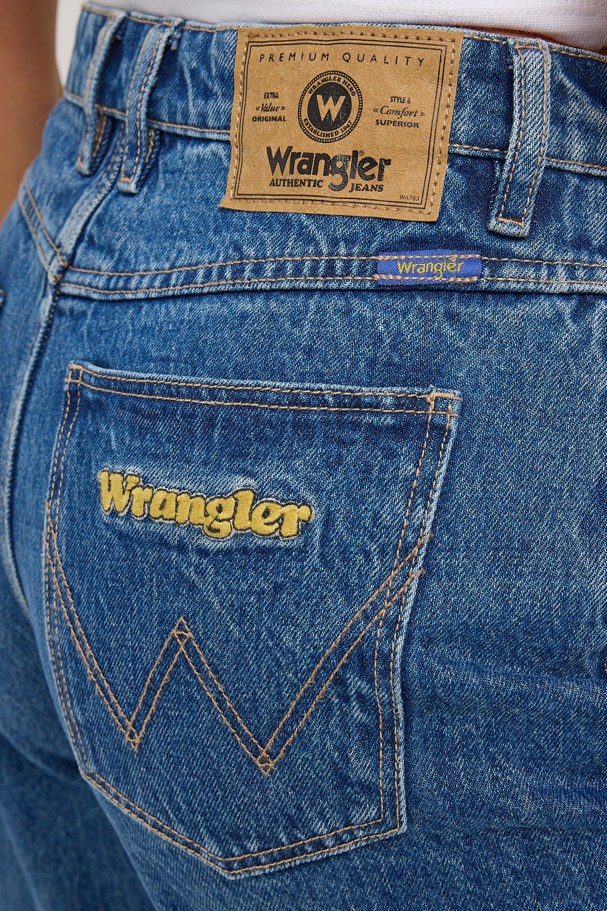 Wrangler Low Stevie Jort Lightning Blue