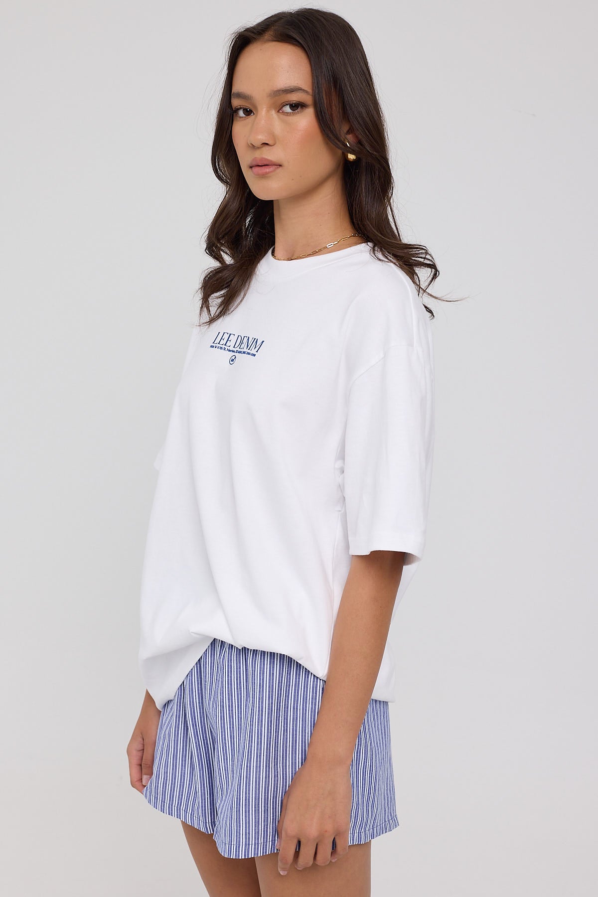 Lee Cityscape Baggy Tee Optic White