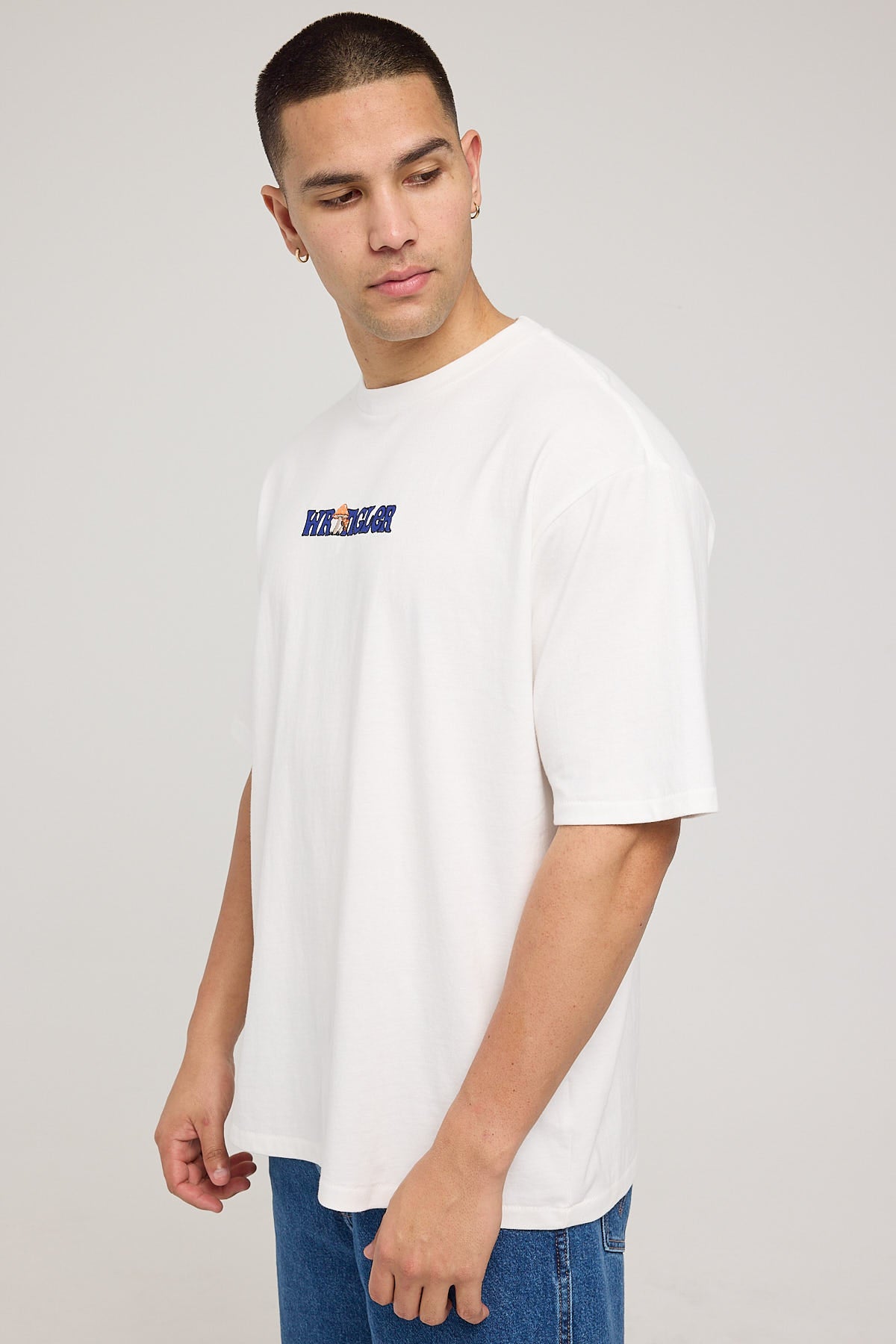 Wrangler Mushie Skacker Tee White