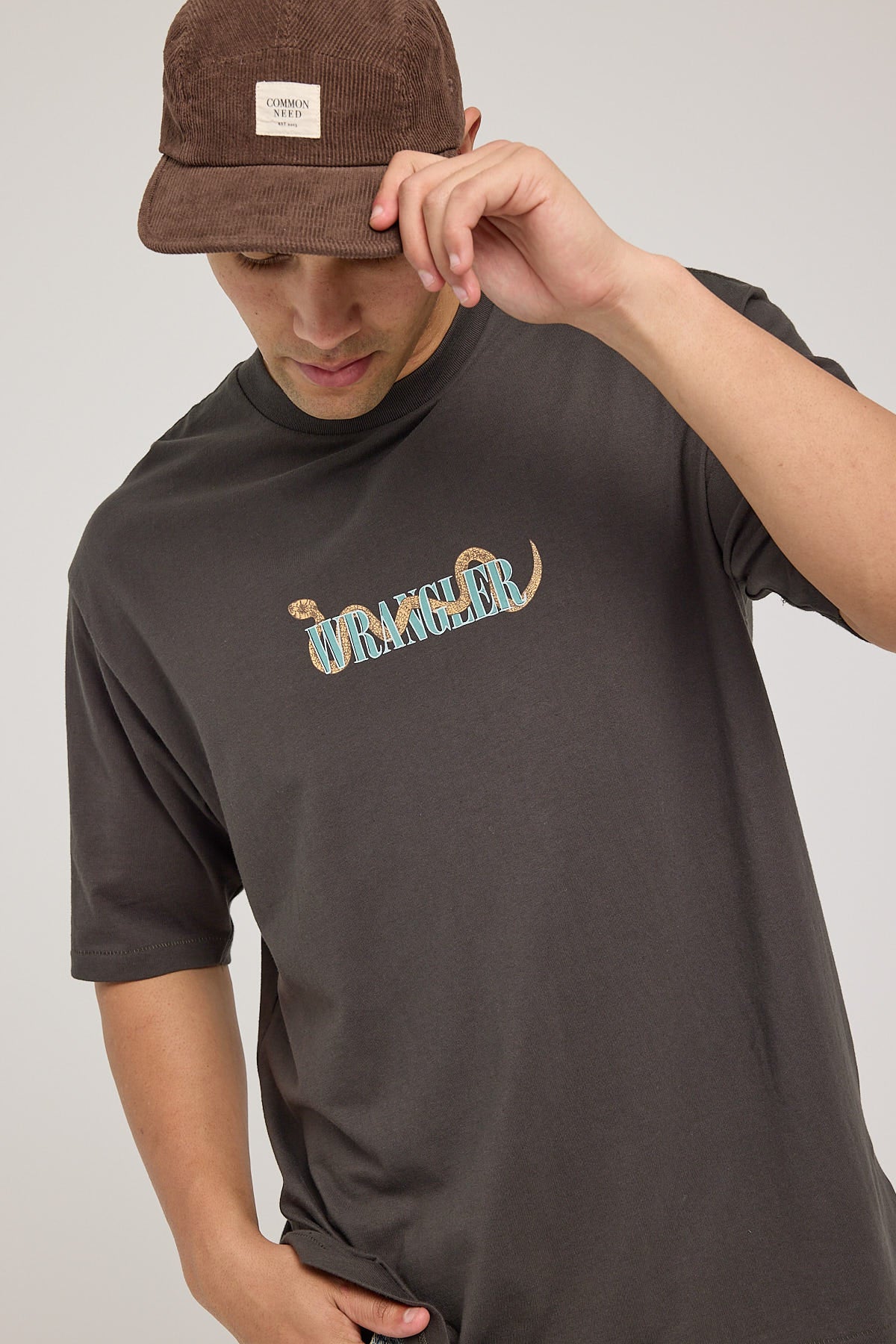 Wrangler Snake Charmer Slacker Tee Slate