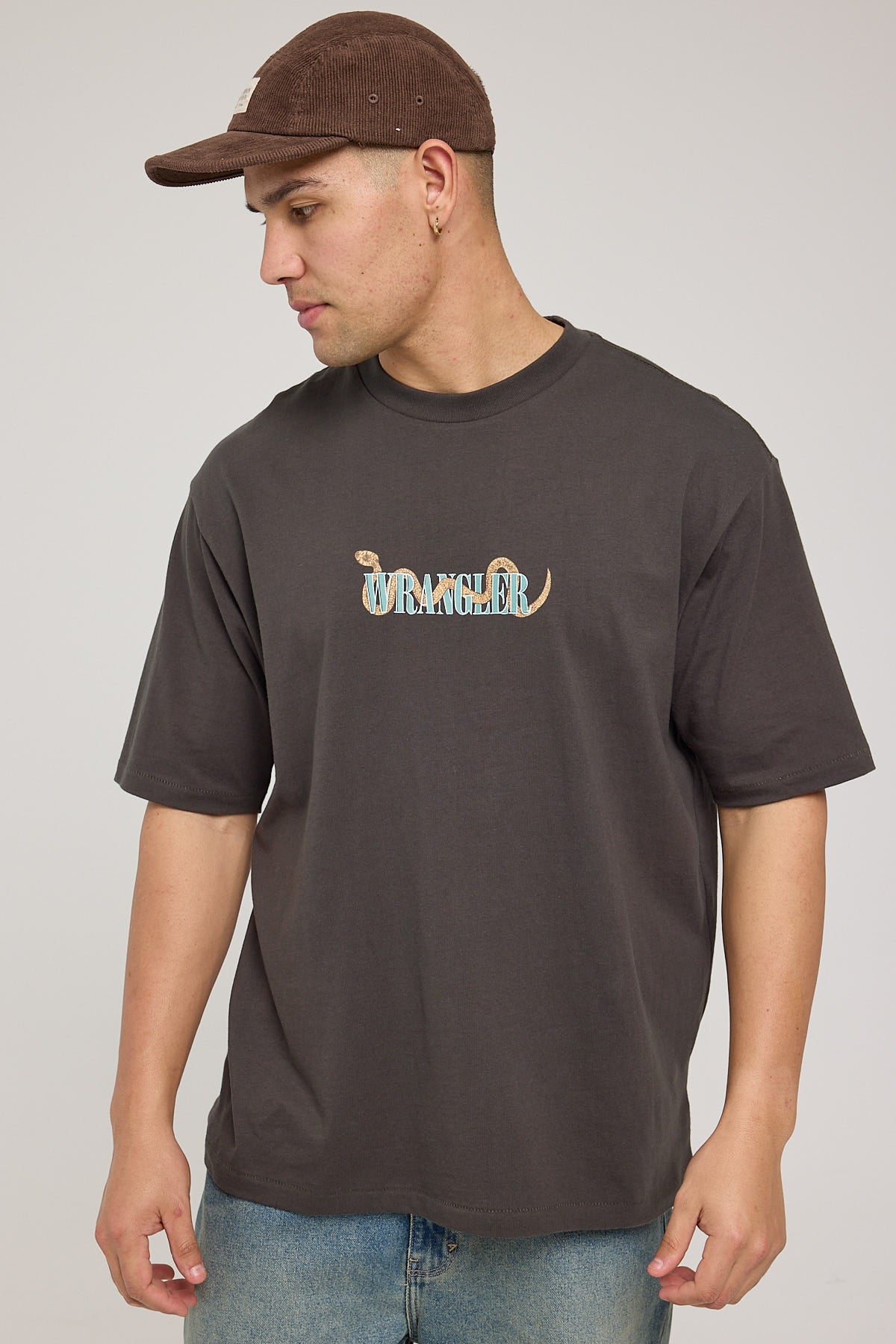 Wrangler Snake Charmer Slacker Tee Slate