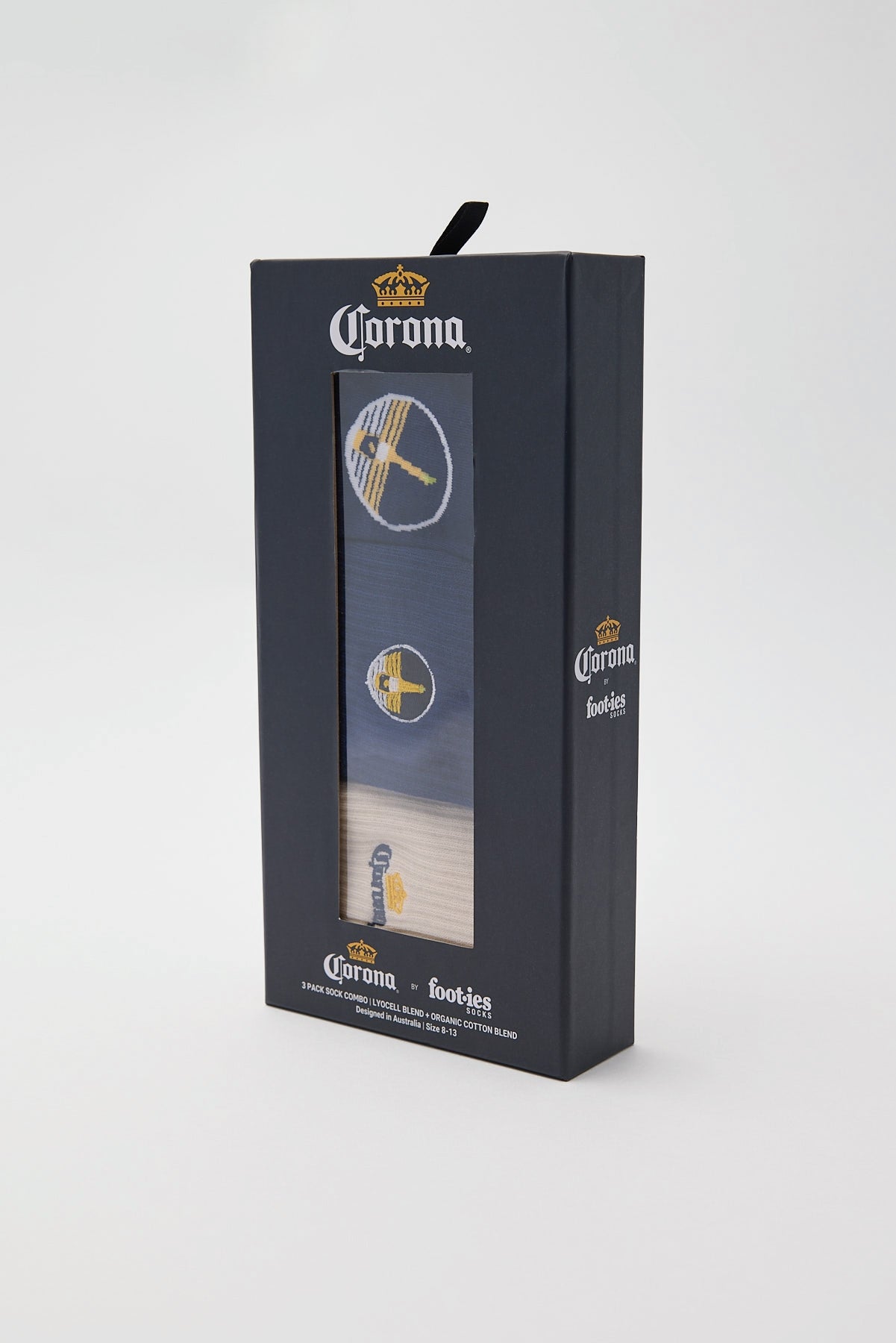 Footies Corona Combo Gift Box 3 Pack Navy/Cream