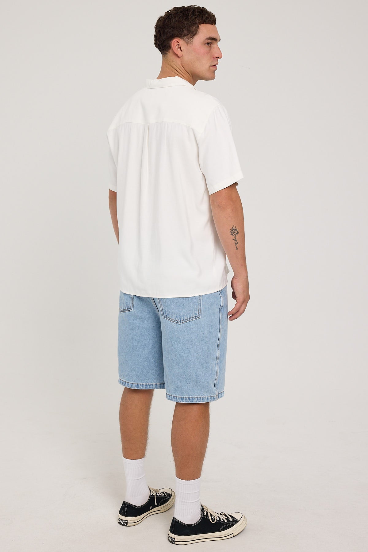 Rolla's Big Boss Short Bleached Denim