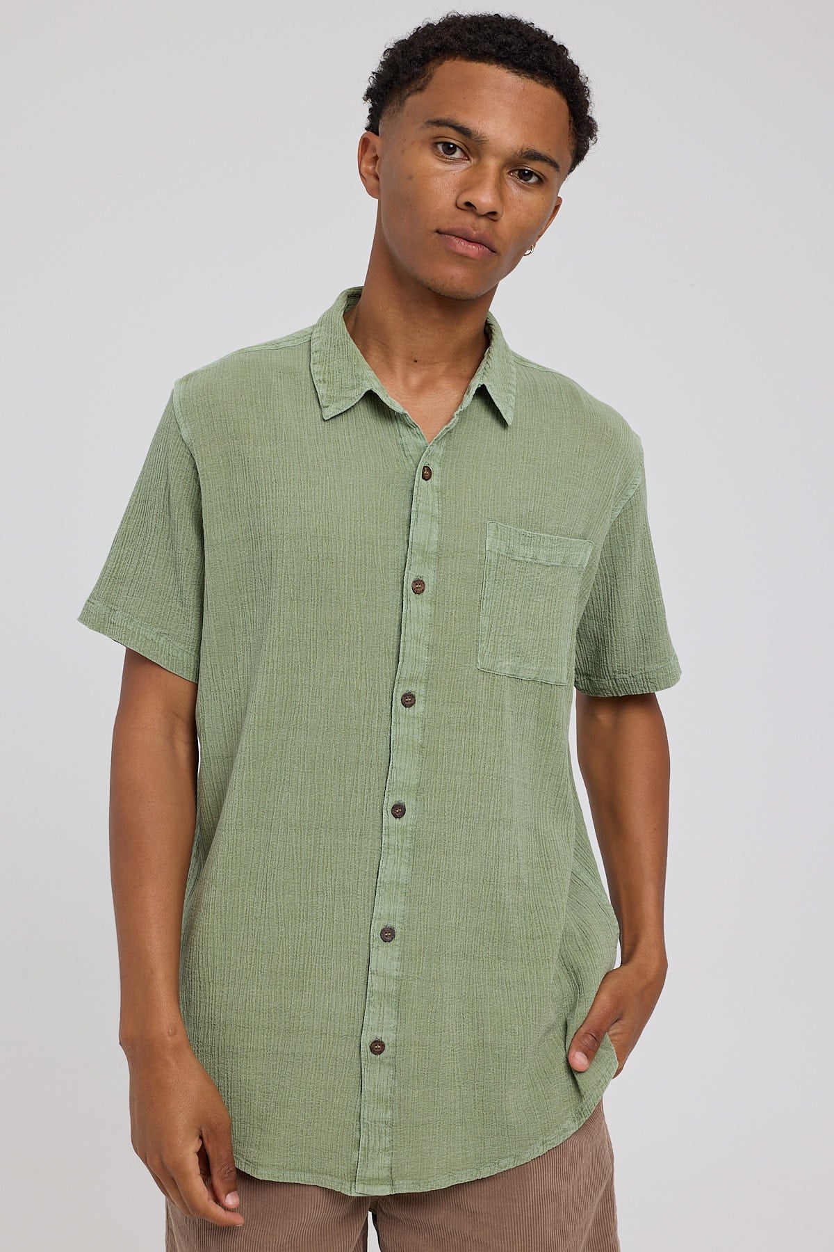 Rolla's Bon Crepe Shirt Pistachio